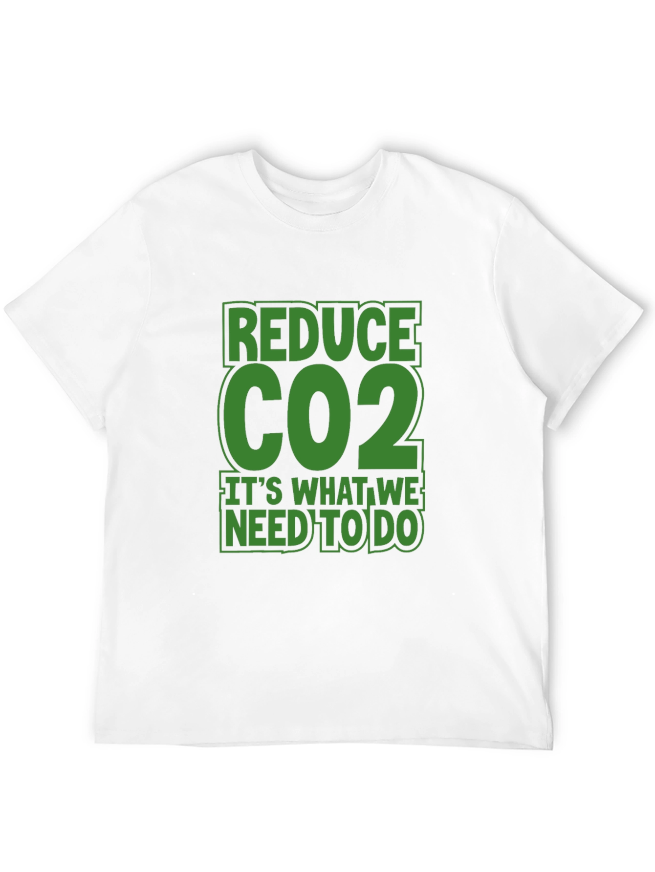 Reduce CO2 Black Graphic T-Shirt