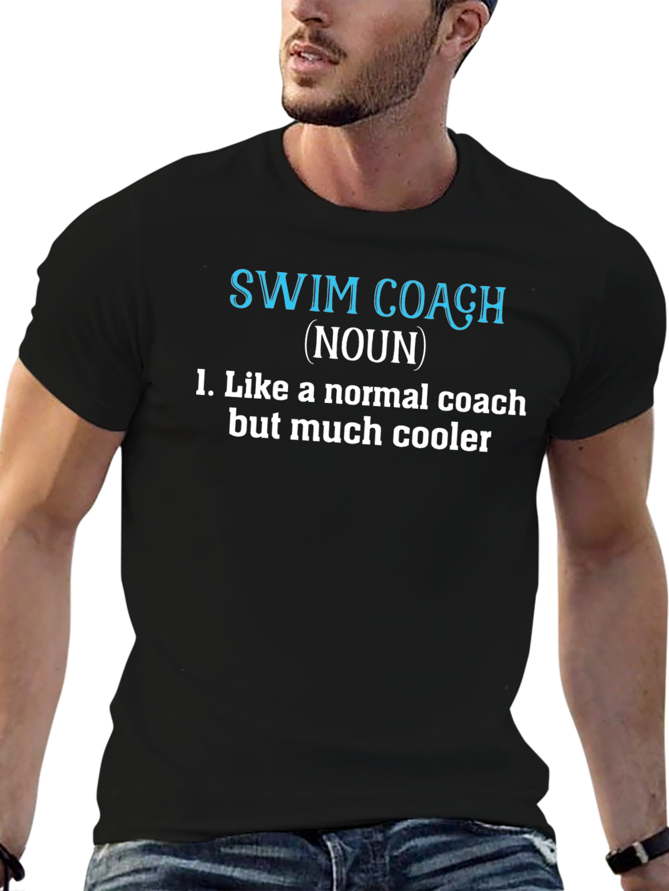 Swim Coach Definition T-Shirt - Cool Coach Tee
