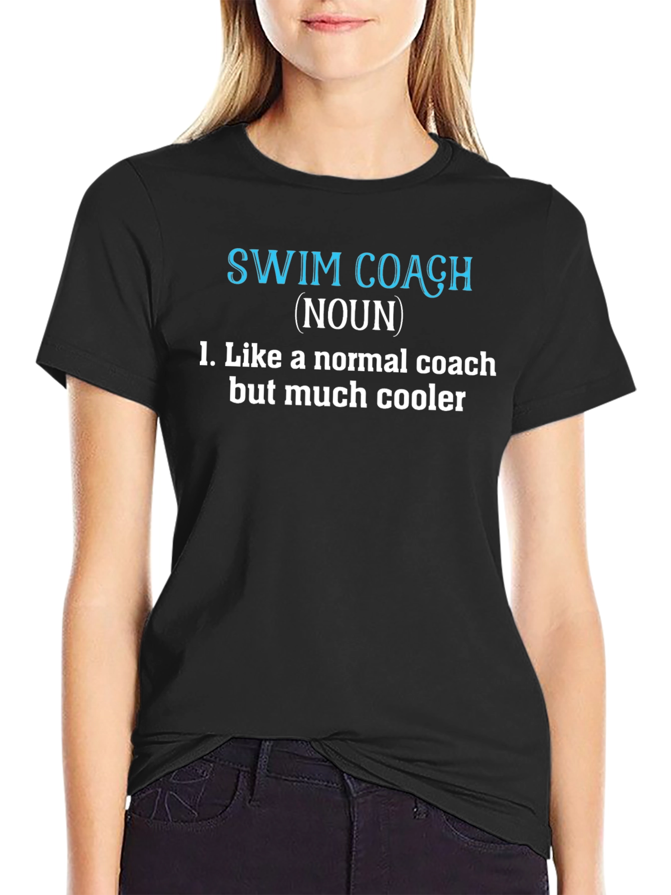 Swim Coach Definition T-Shirt - Cool Coach Tee