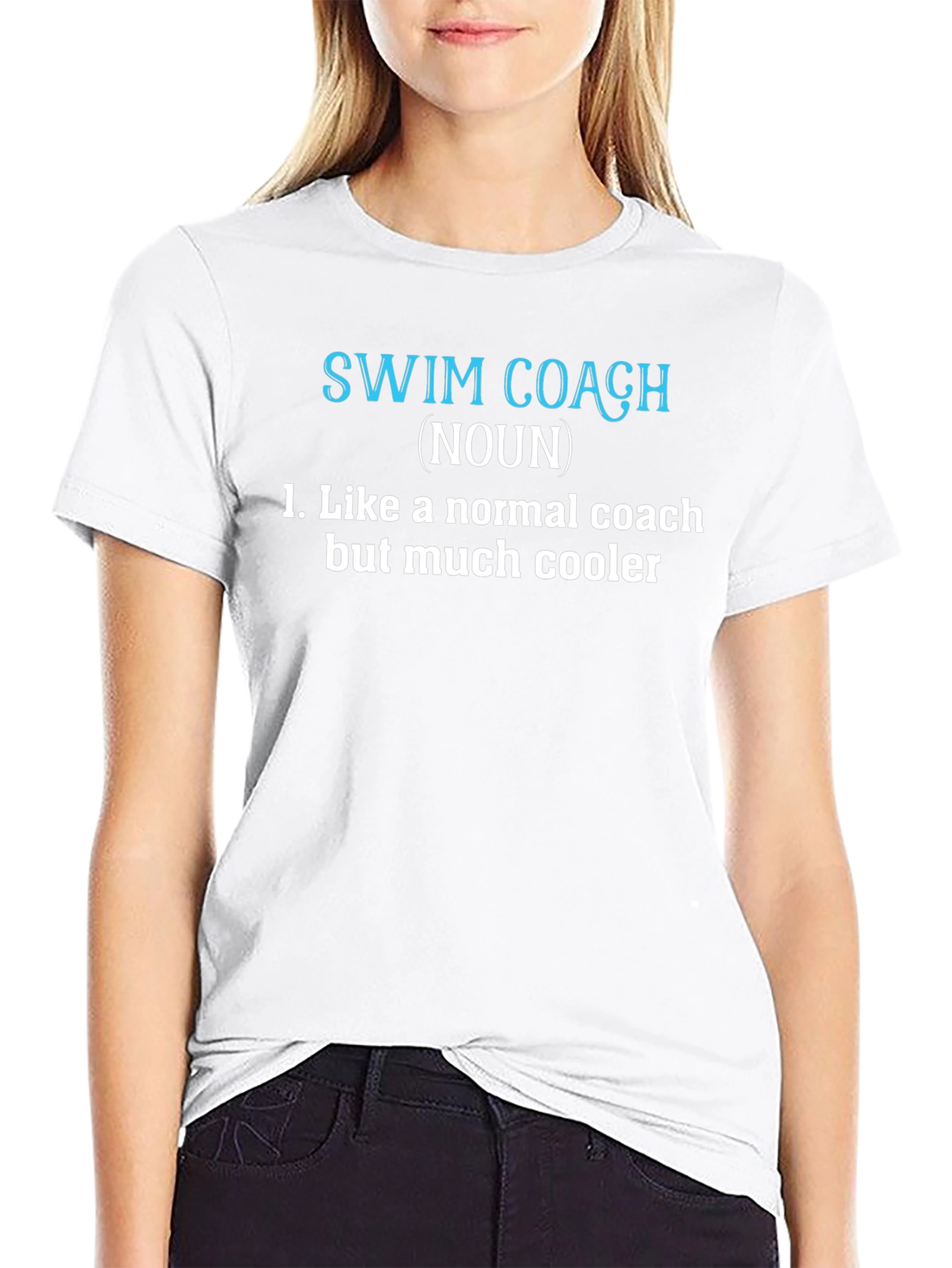 Swim Coach Definition T-Shirt - Cool Coach Tee
