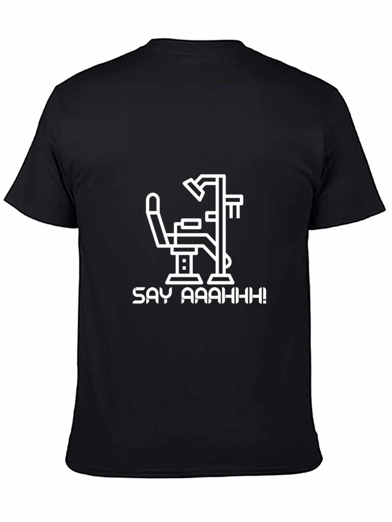 Say Aaaahh! Dentist Chair Graphic Tee - Black