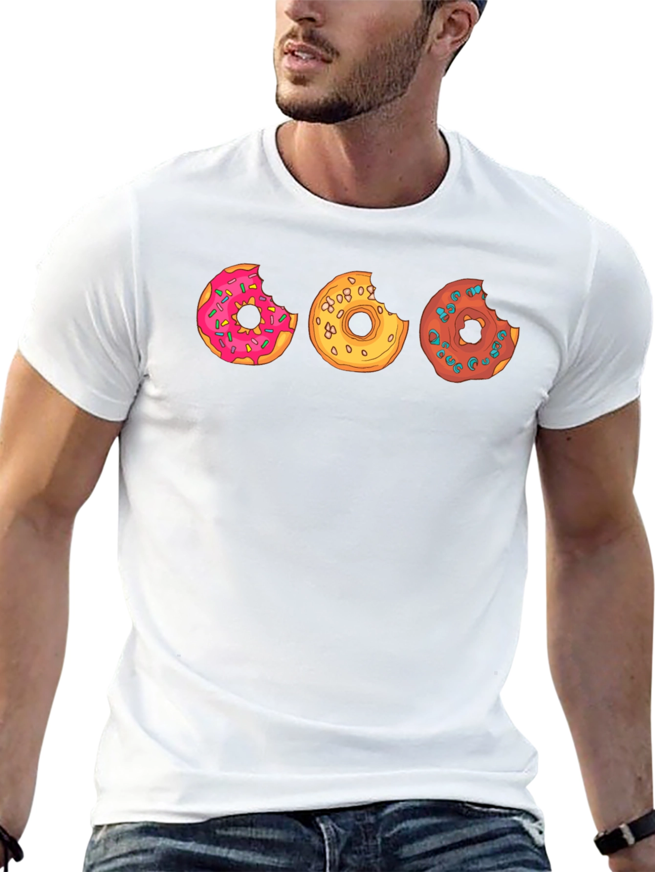 Donut Graphic Black T-Shirt