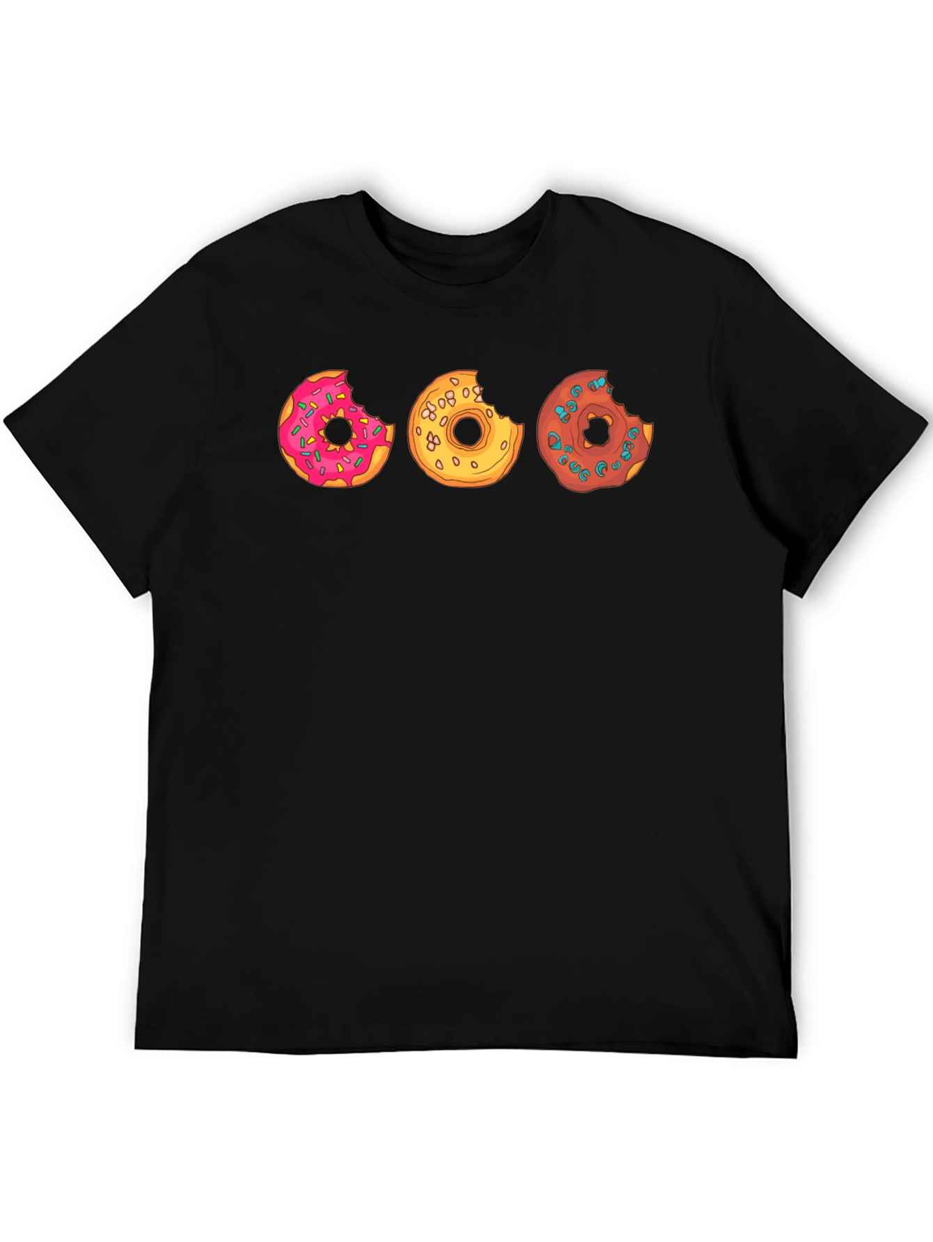 Donut Graphic Black T-Shirt