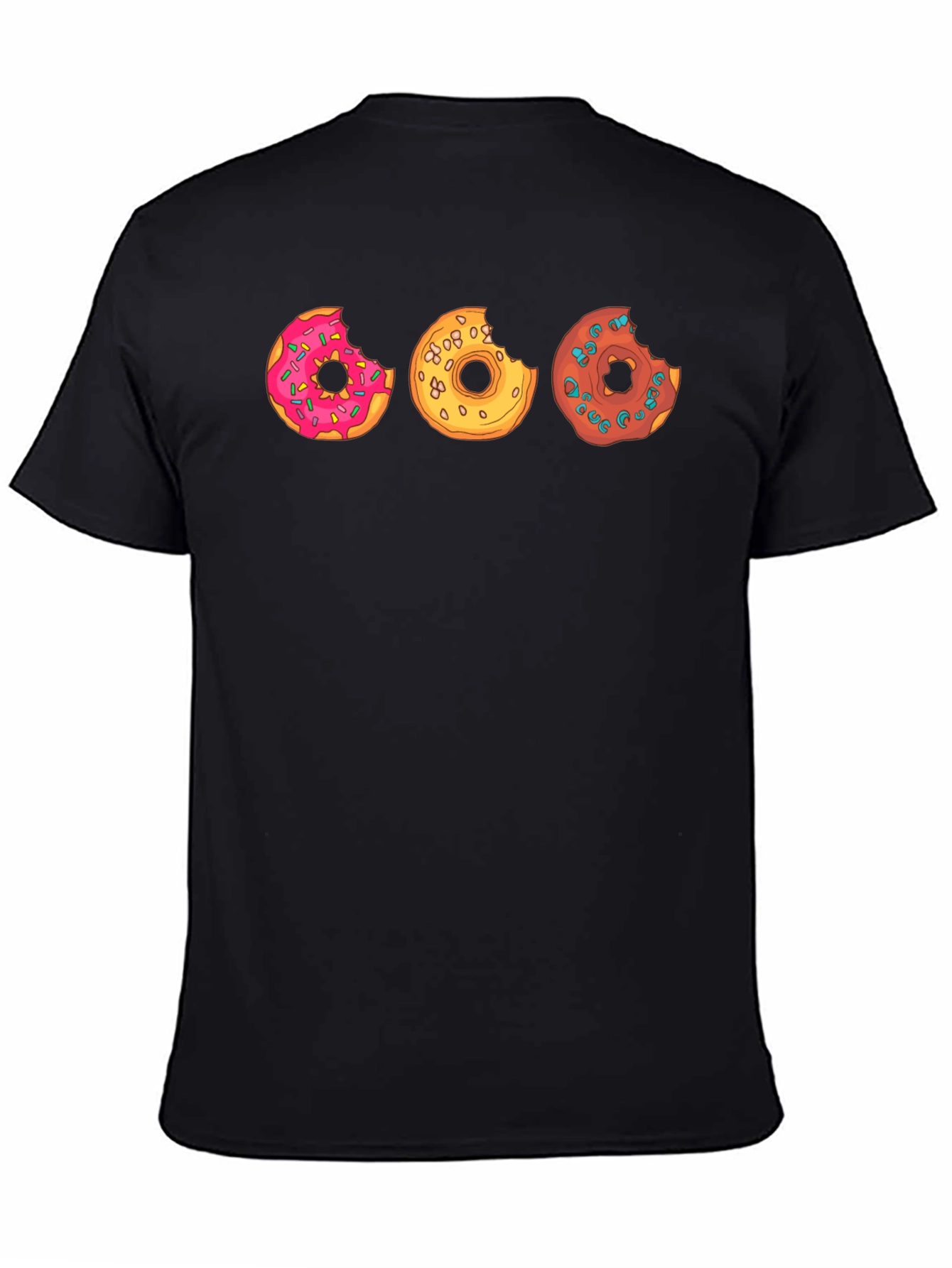 Donut Graphic Black T-Shirt