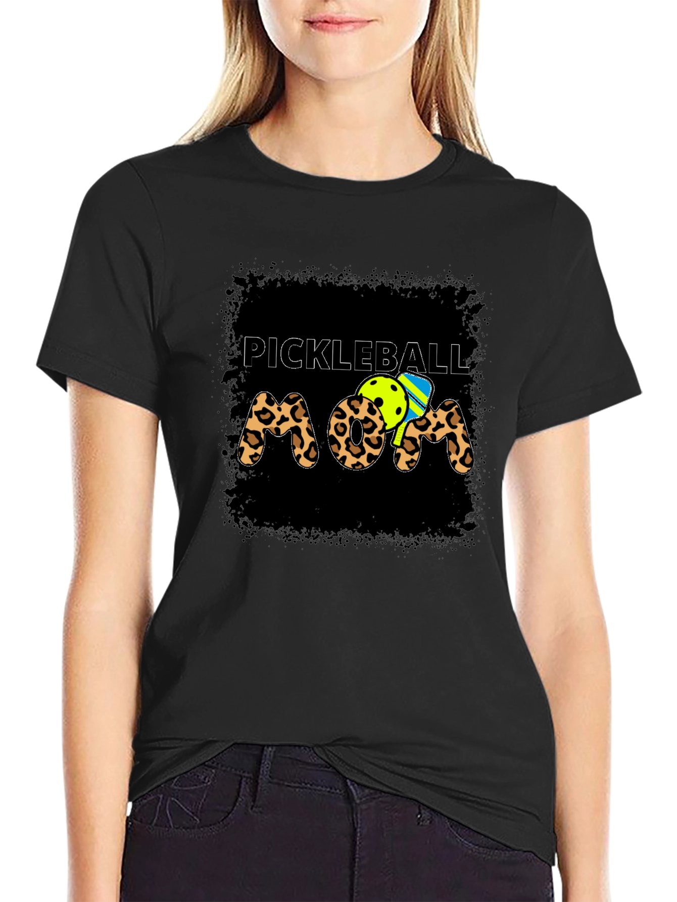 Pickleball Mom Graphic T-Shirt