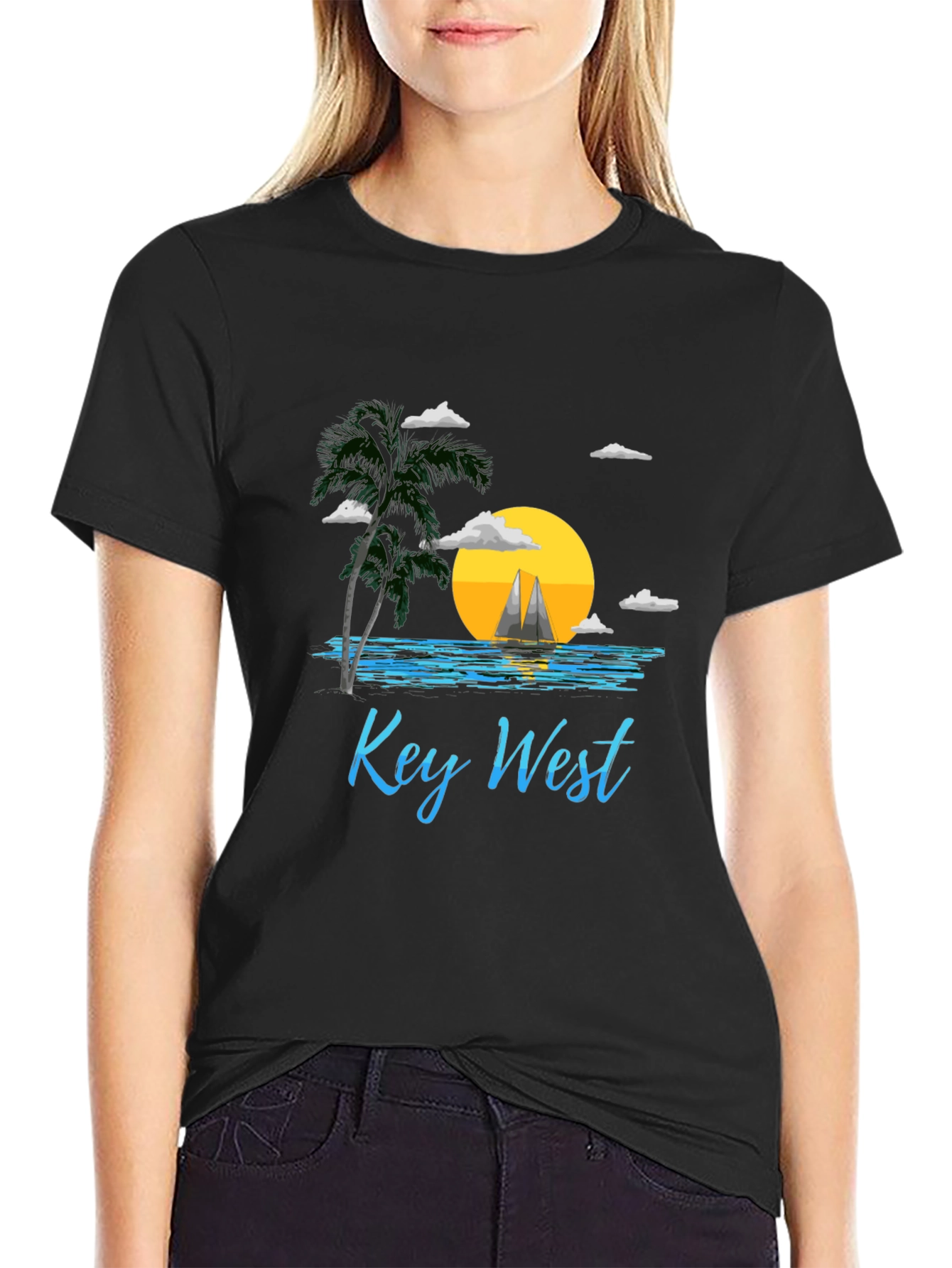 Key West T-Shirt - Island Sunset Graphic Tee