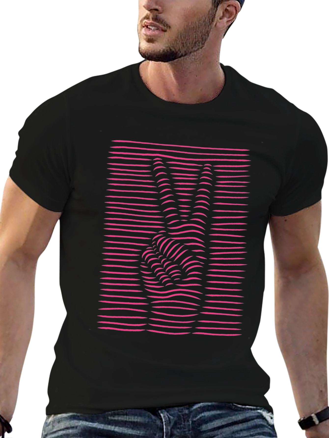 Peace Sign Optic Illusion Graphic T-Shirt