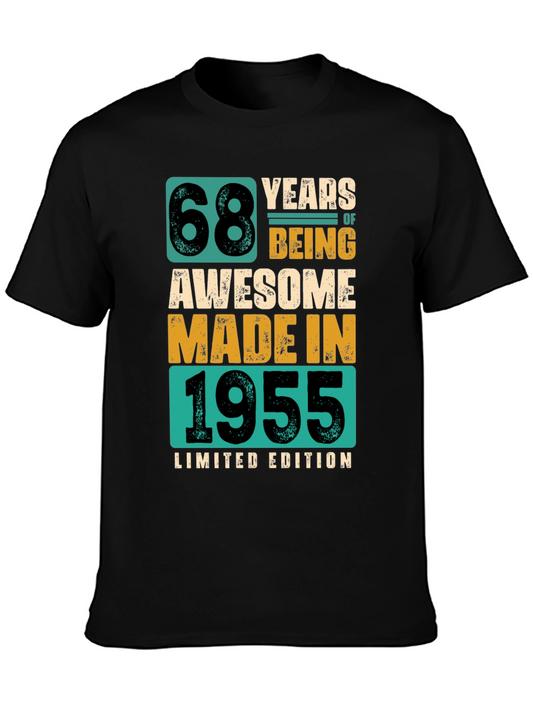 68 Years Awesome - 1955 Limited Edition Graphic Tee