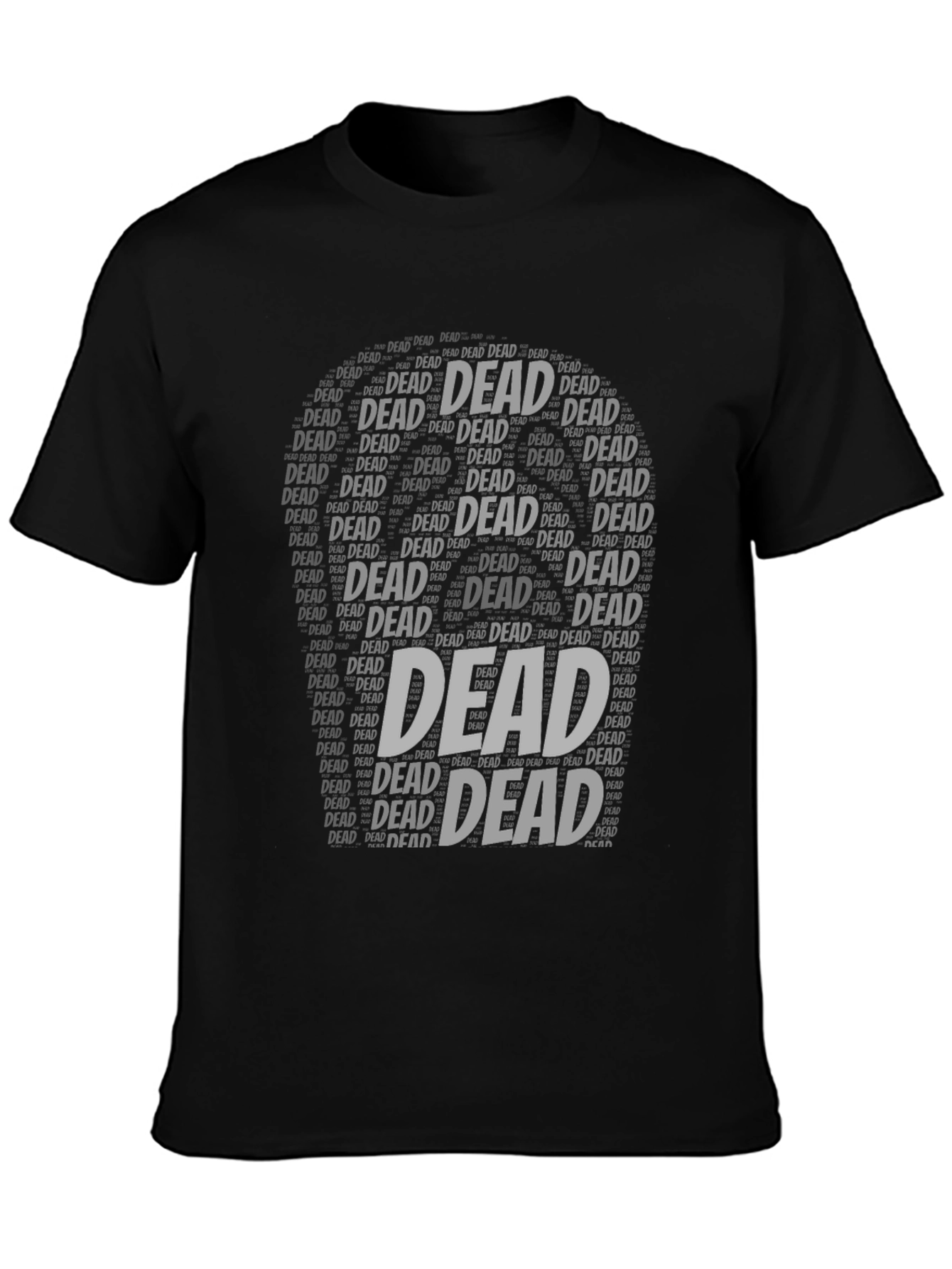 Dead Word Art Black T-Shirt