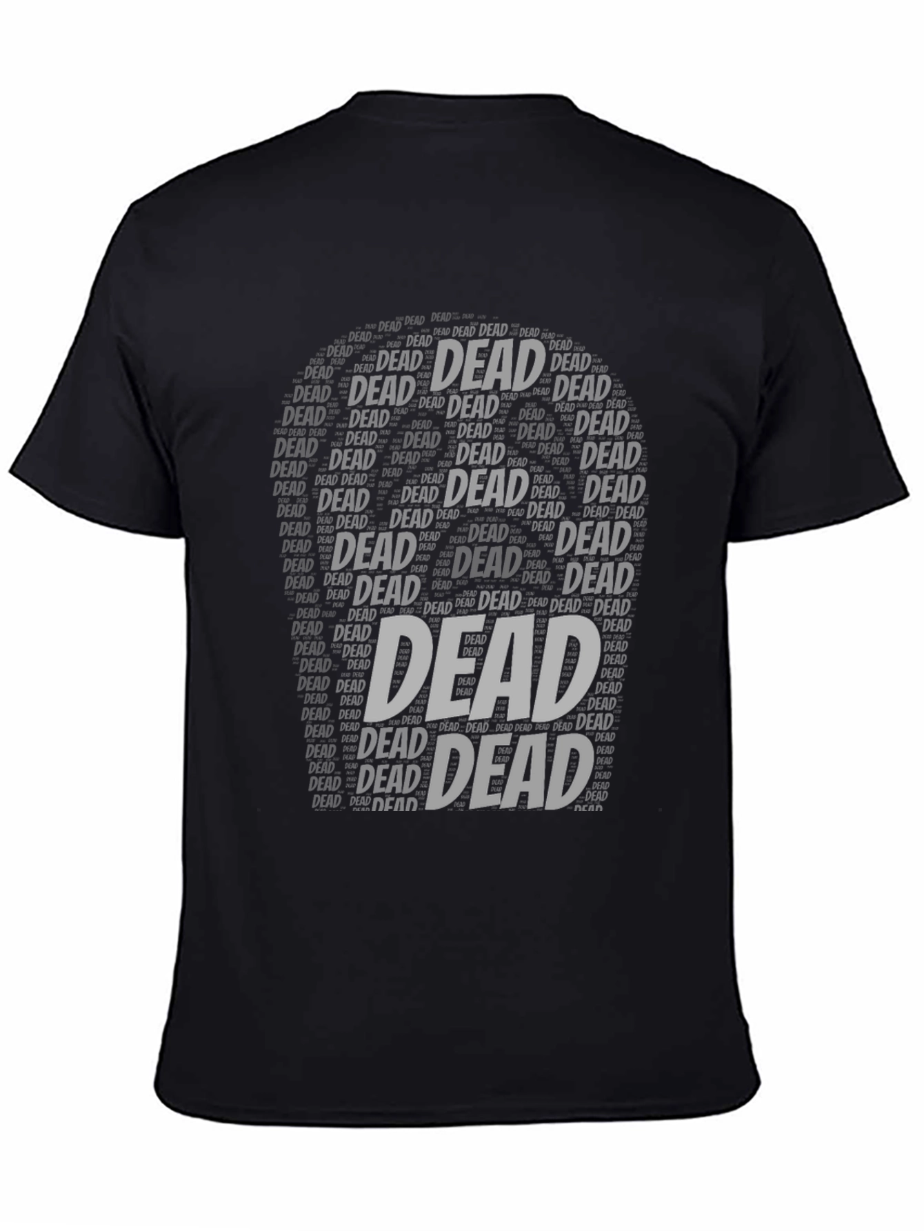 Dead Word Art Black T-Shirt