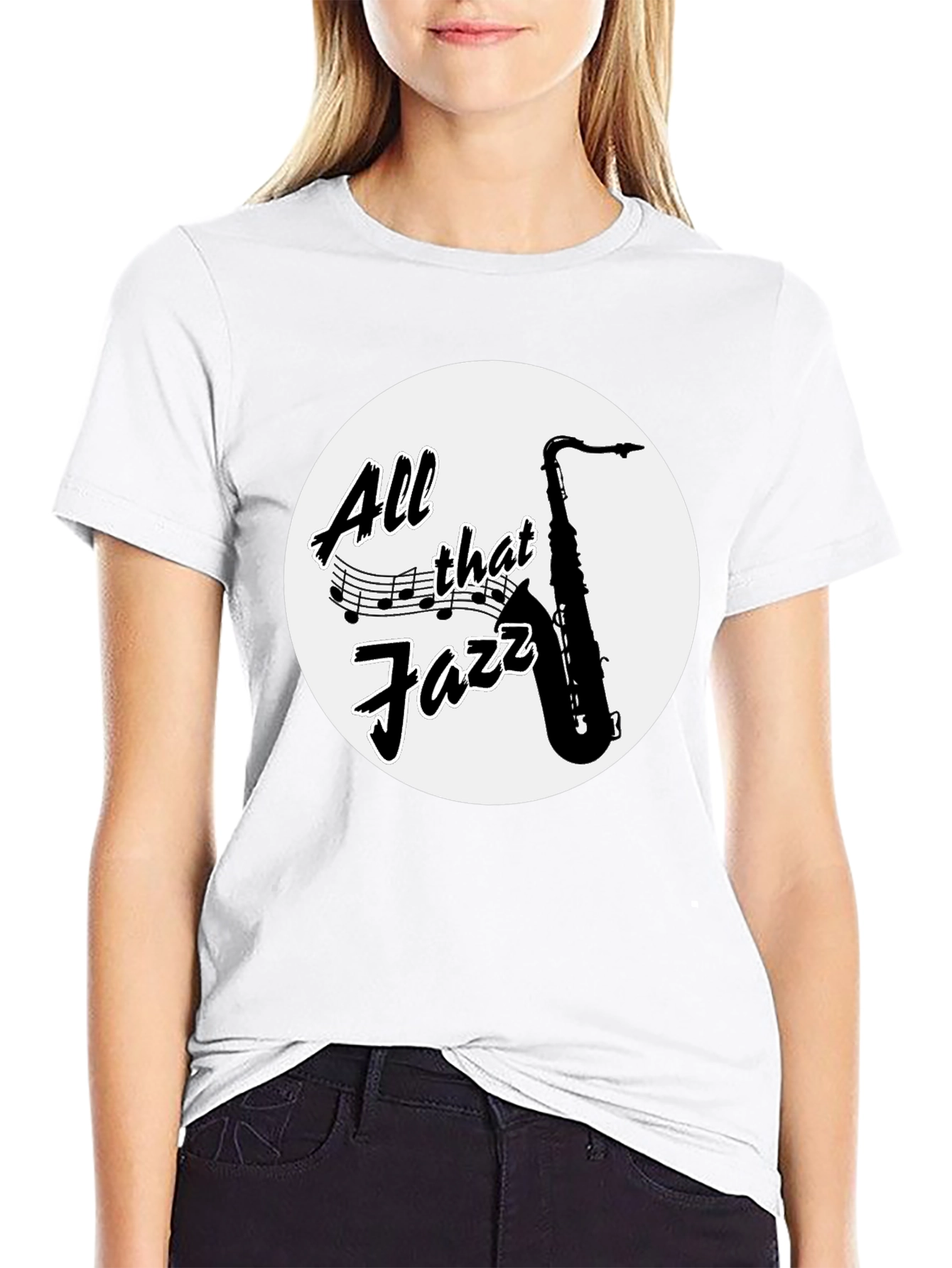 All That Jazz Saxophone Graphic Tee