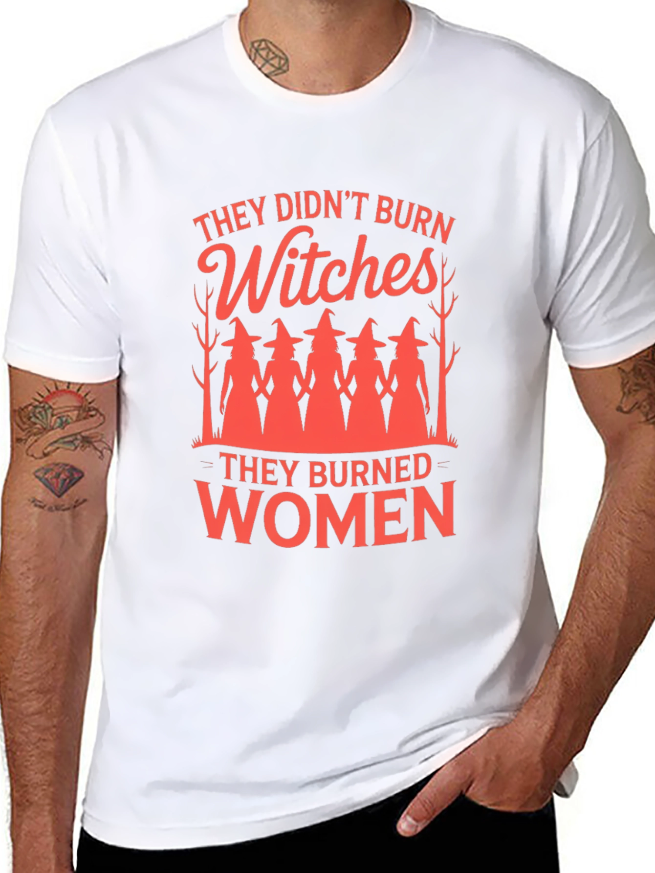 Witches/Women Graphic Tee - Empowering Feminist Statement