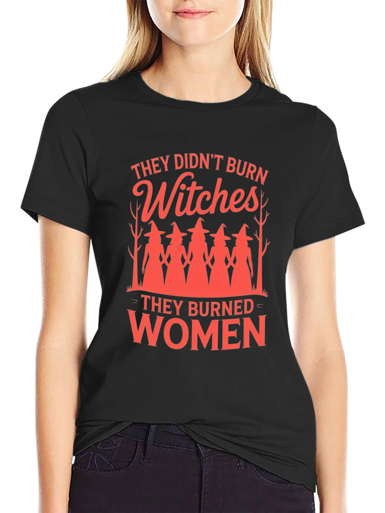 Witches/Women Graphic Tee - Empowering Feminist Statement