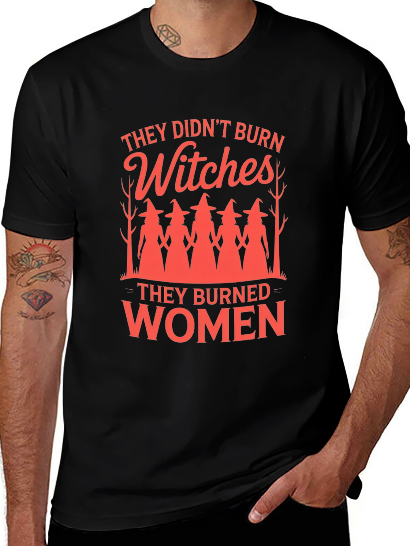 Witches/Women Graphic Tee - Empowering Feminist Statement