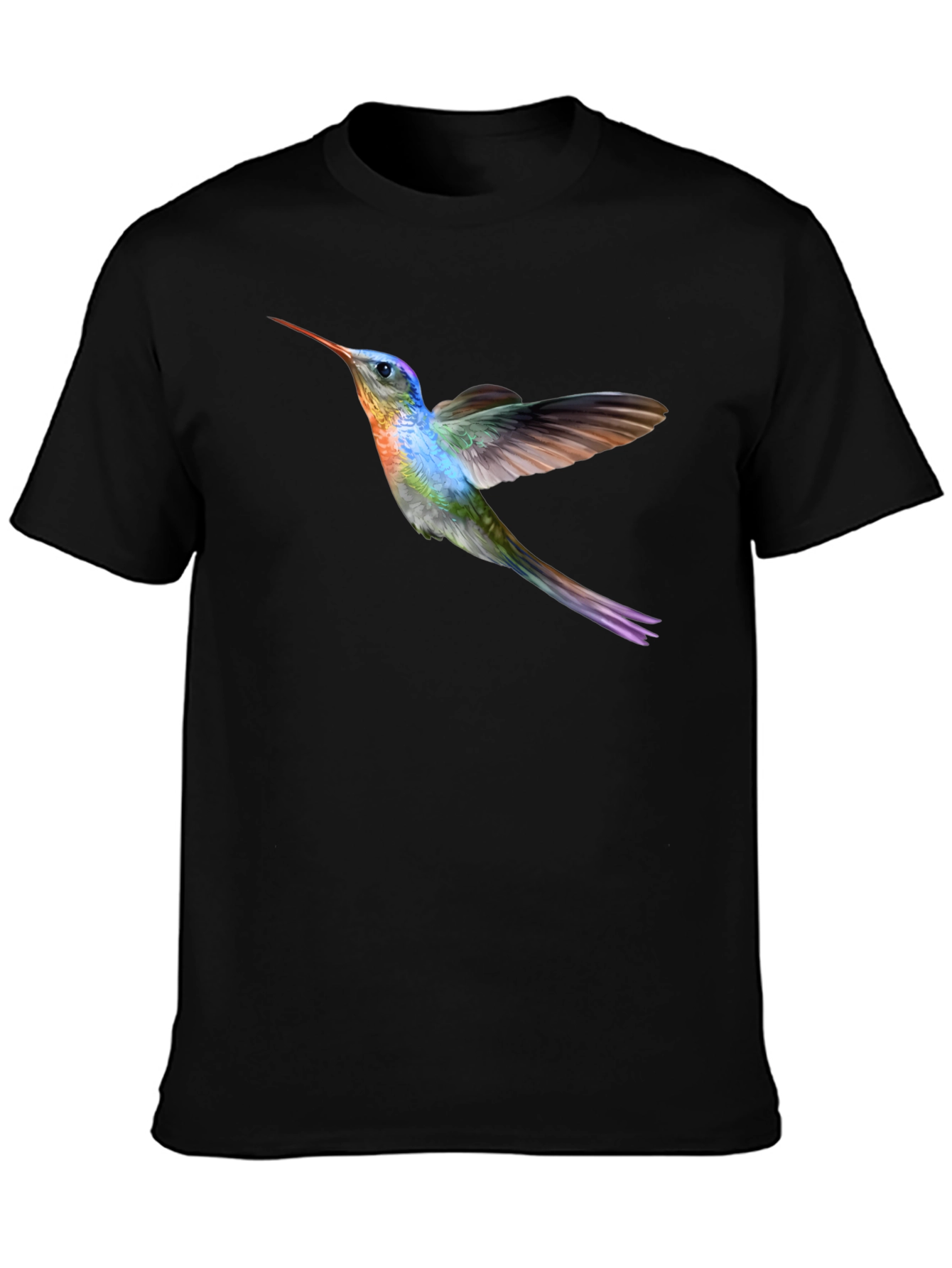 Hummingbird Graphic Black T-Shirt