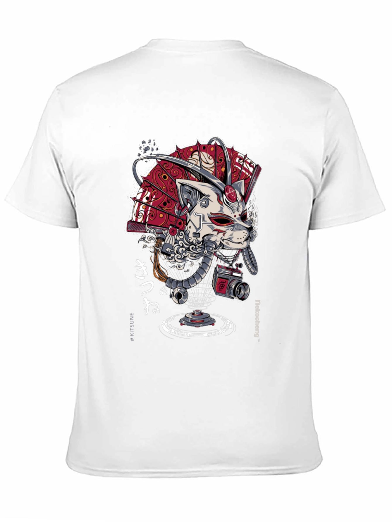 Cyberpunk Samurai Cat T-Shirt