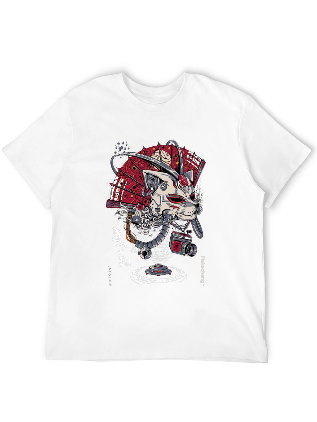 Cyberpunk Samurai Cat T-Shirt