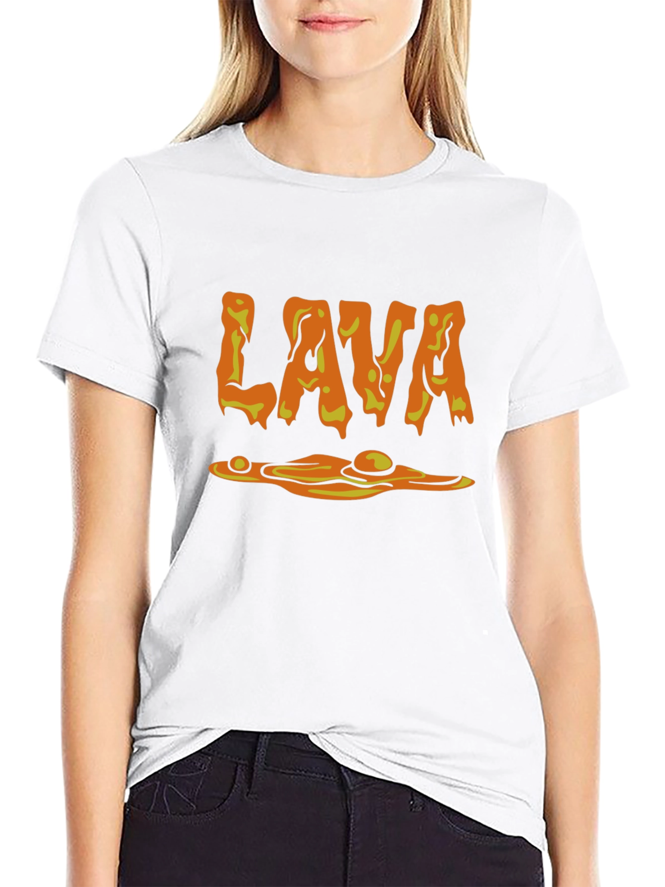 LAVA Graphic Print Black T-Shirt