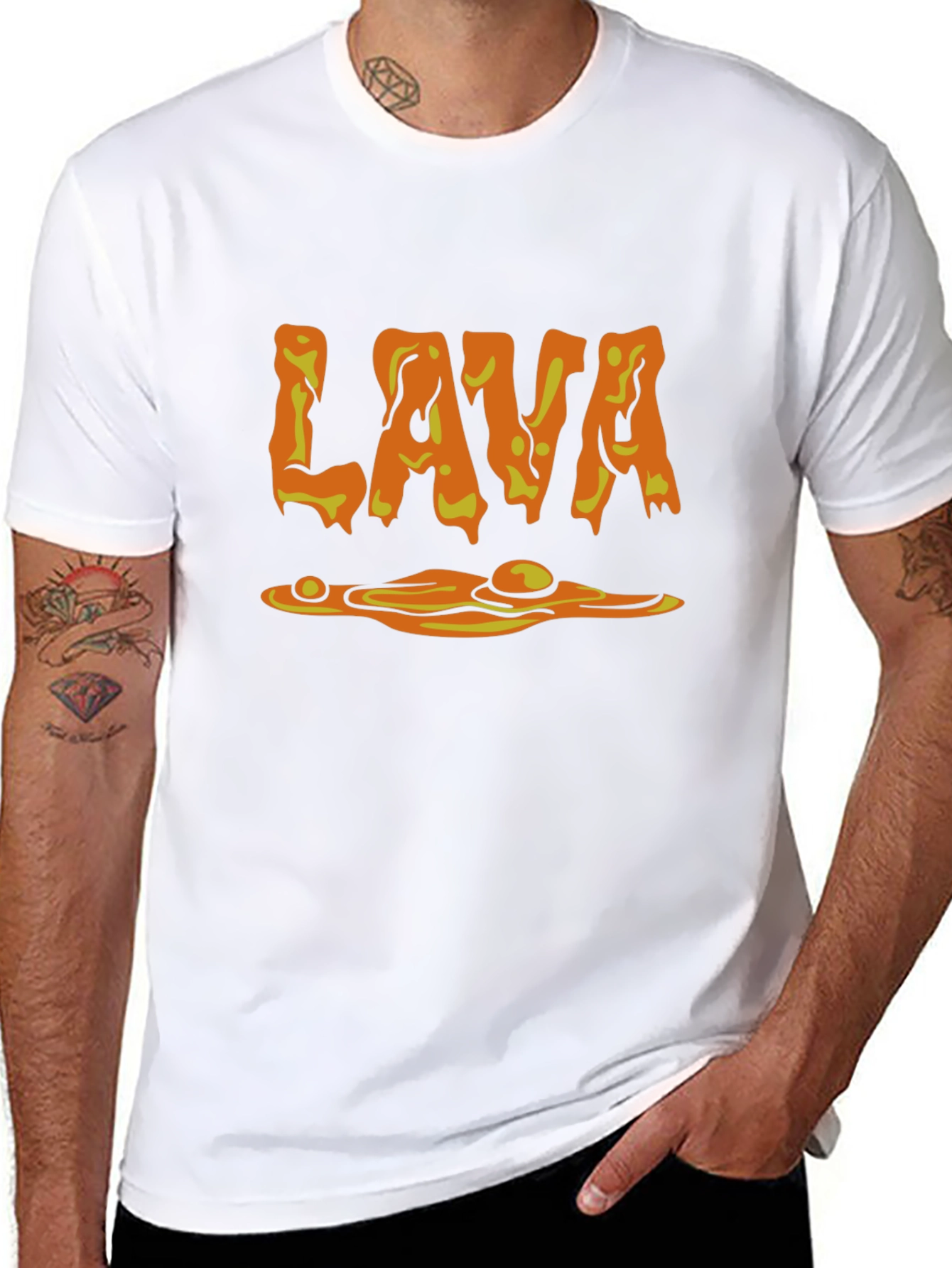 LAVA Graphic Print Black T-Shirt