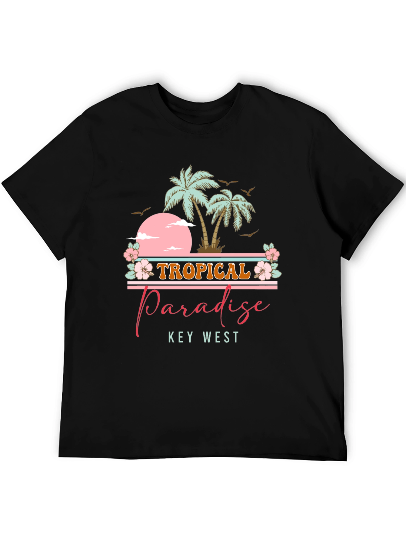 Tropical Paradise Tee - Key West Palm Tree Shirt