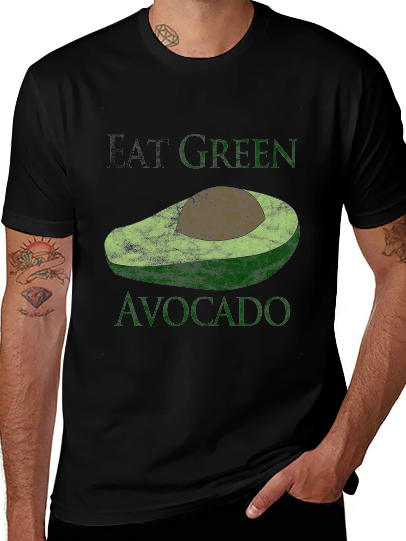 Eat Green Avocado T-Shirt - Stylish & Comfortable