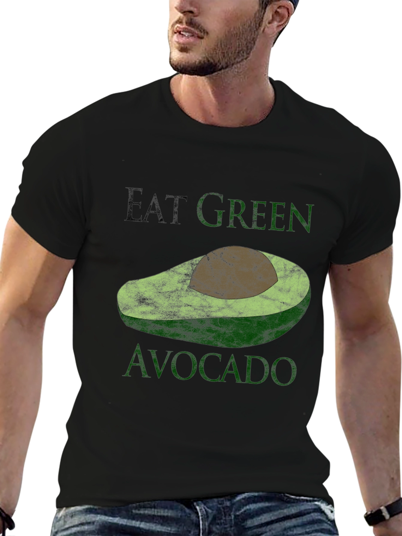 Eat Green Avocado T-Shirt - Stylish & Comfortable