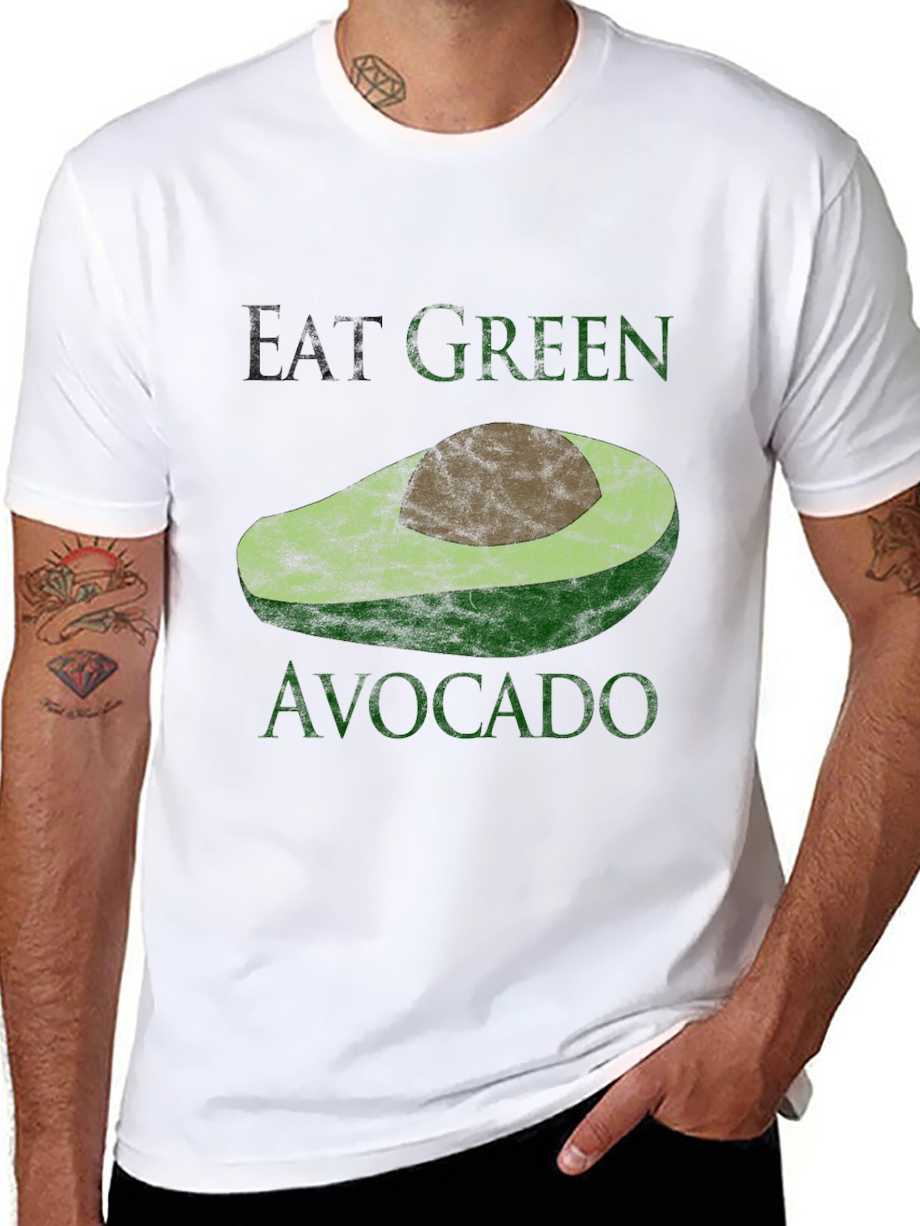 Eat Green Avocado T-Shirt - Stylish & Comfortable