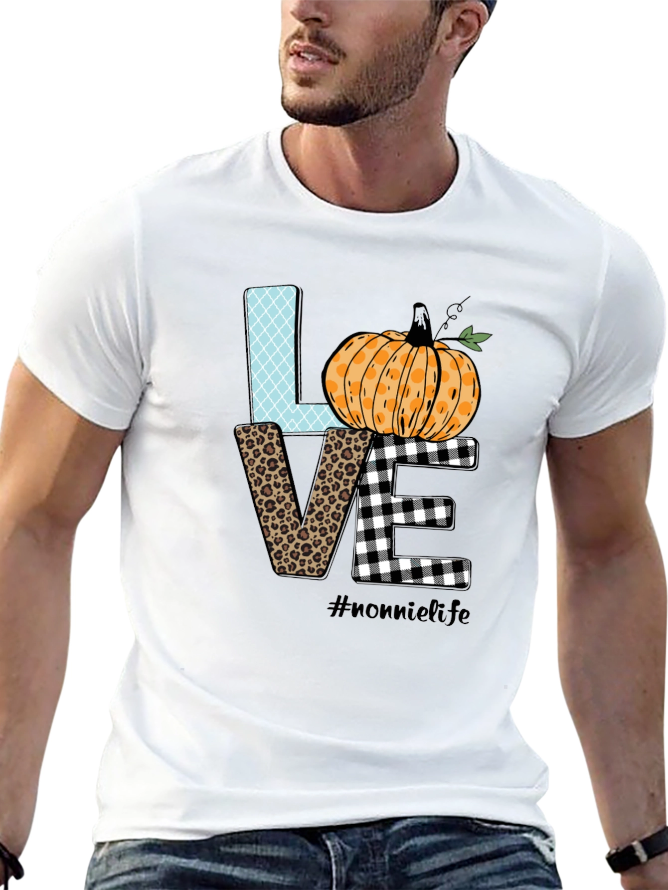 Fall Love Nonnie Life Graphic T-Shirt