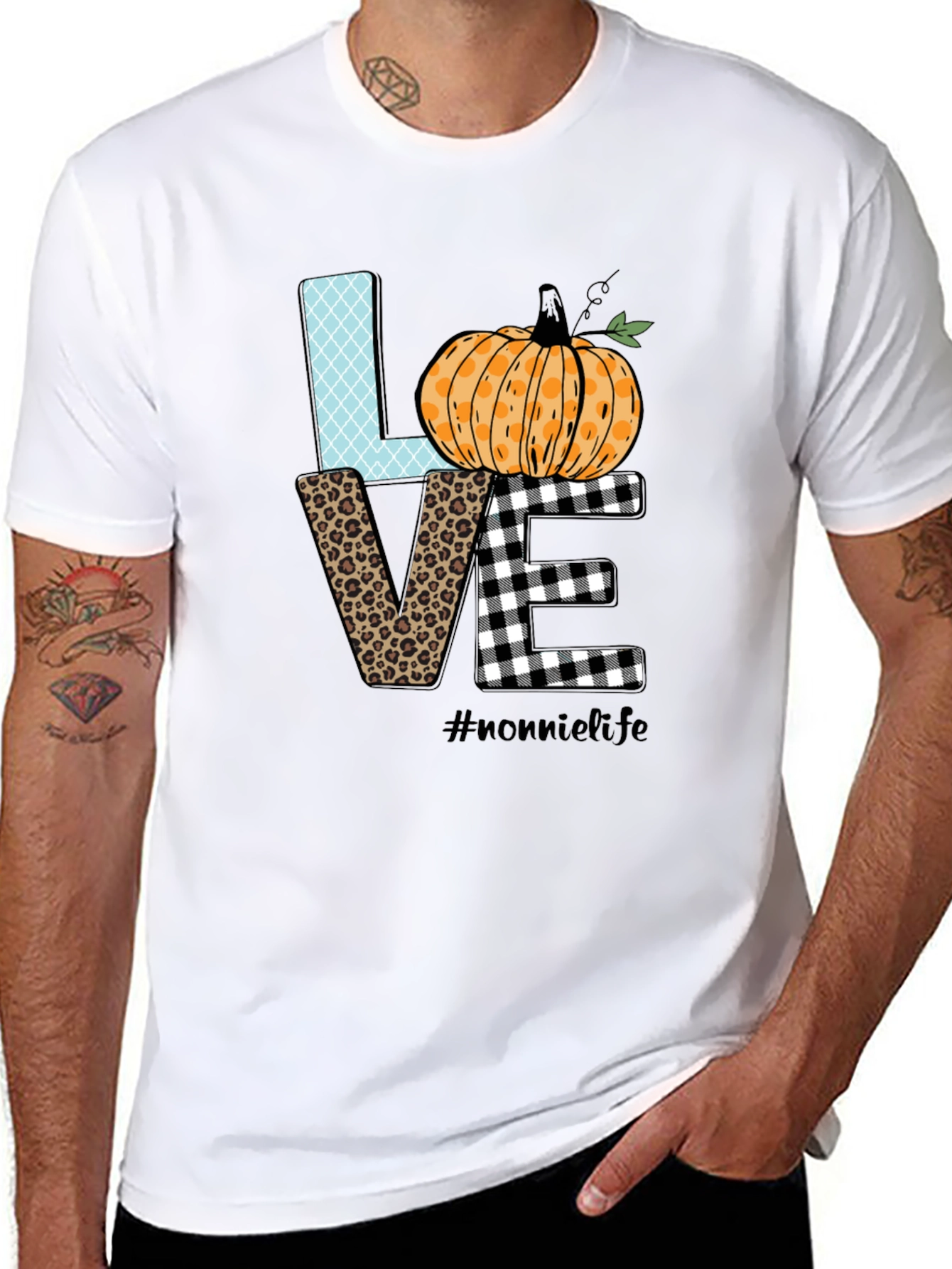 Fall Love Nonnie Life Graphic T-Shirt
