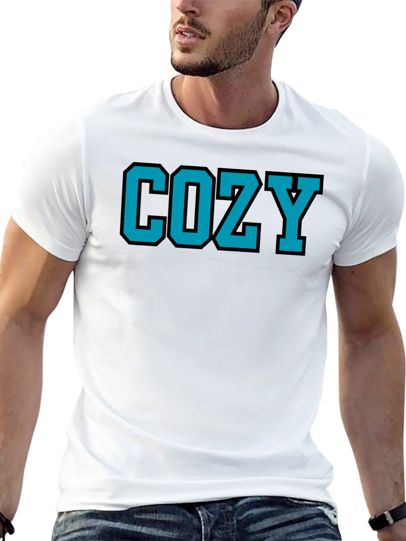 Cozy Graphic Tee - Black T-Shirt