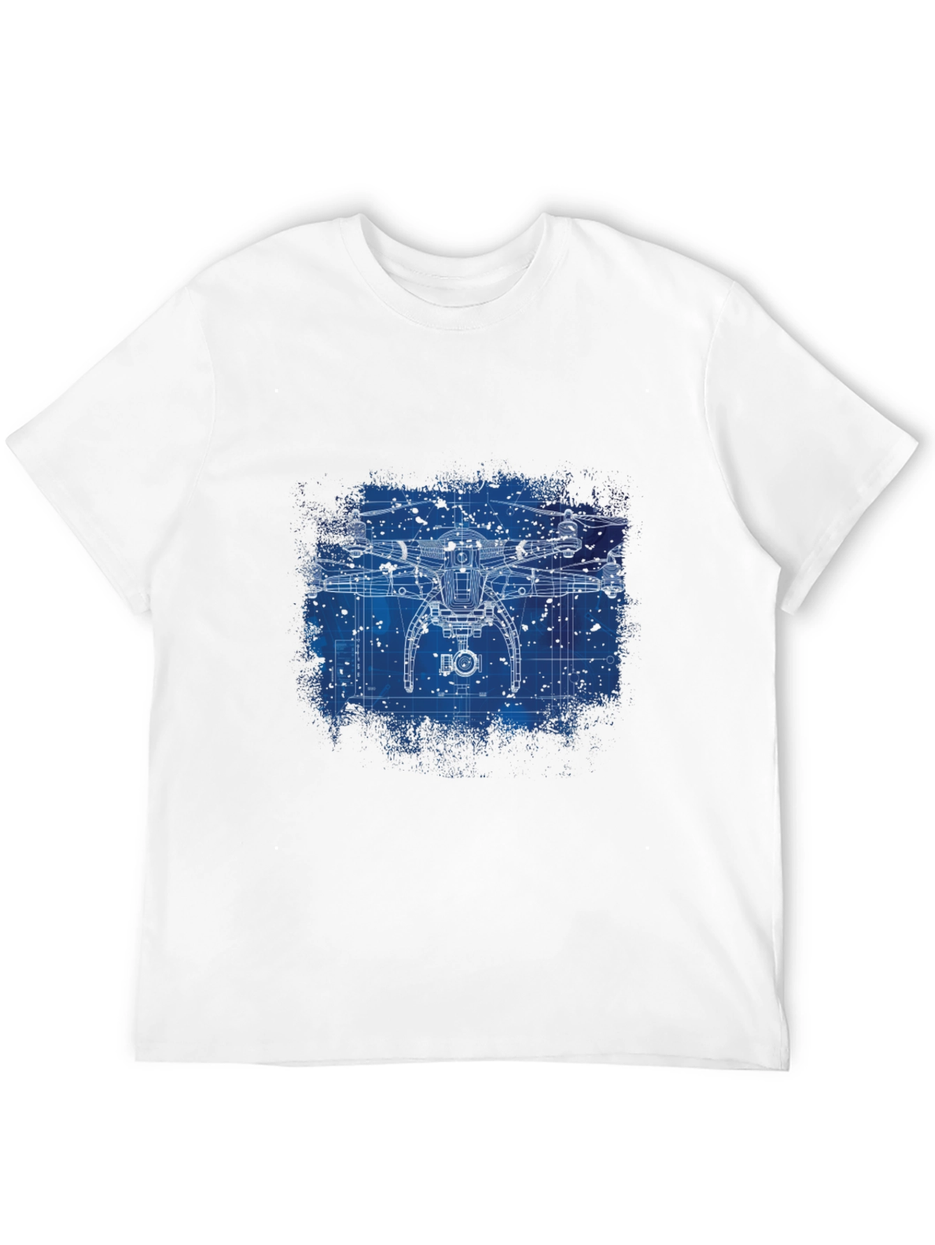 Drone Blueprint Graphic T-Shirt