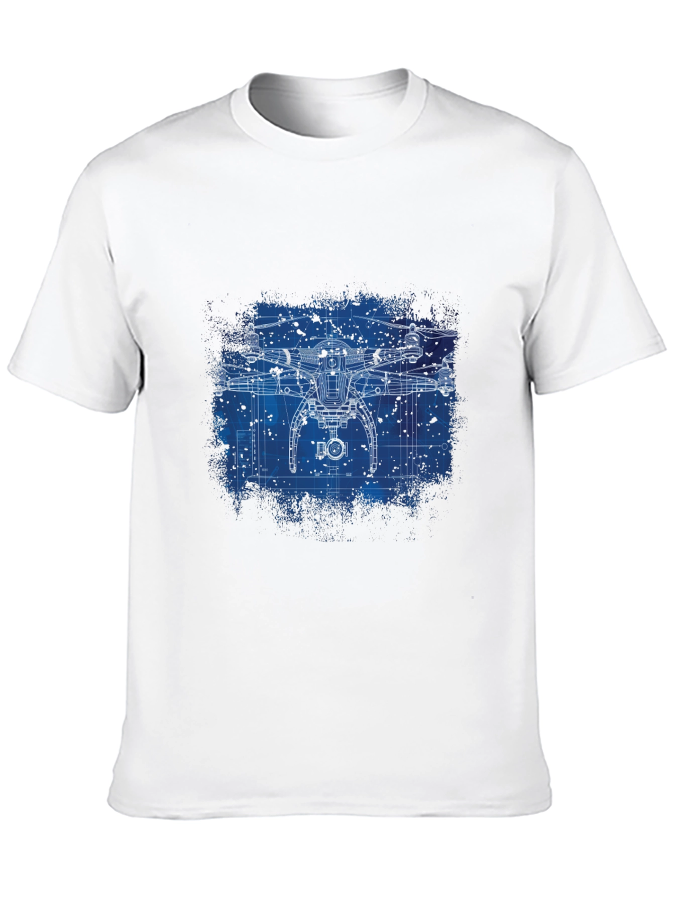 Drone Blueprint Graphic T-Shirt