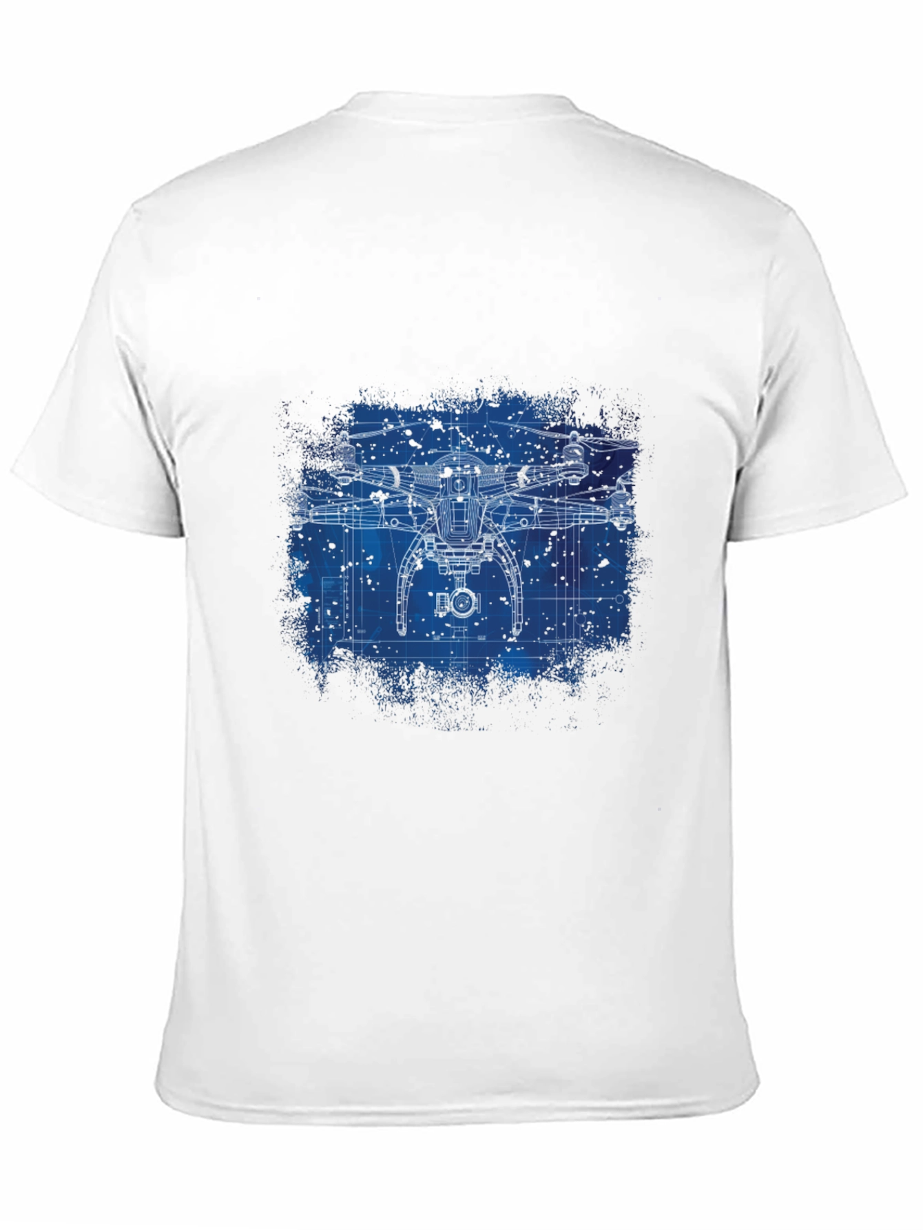 Drone Blueprint Graphic T-Shirt