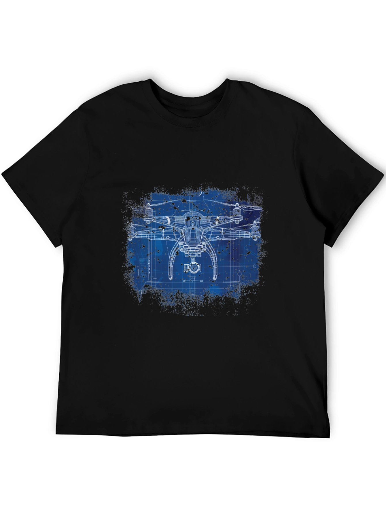 Drone Blueprint Graphic T-Shirt