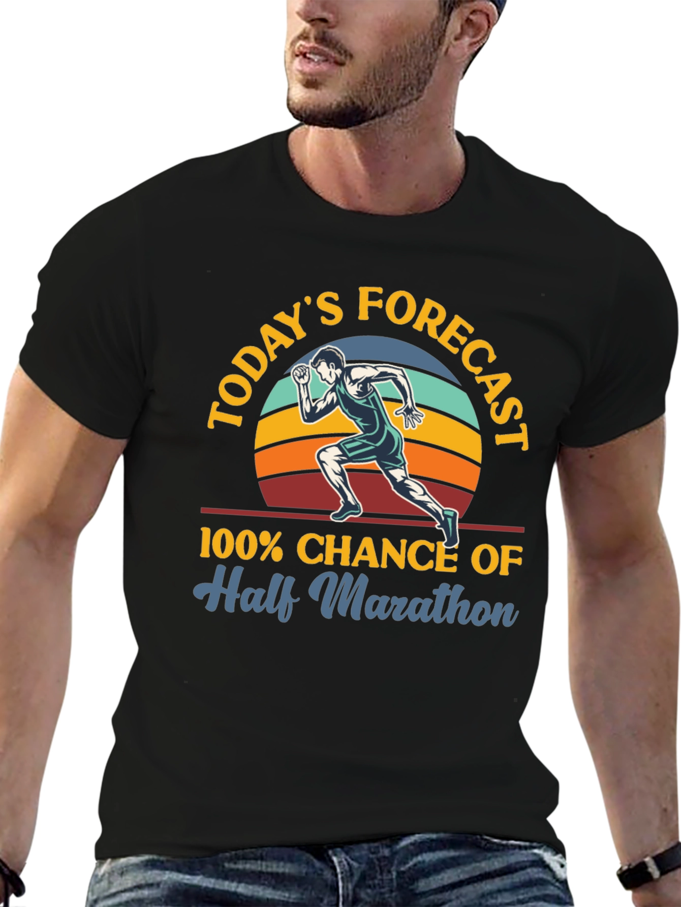 Half Marathon Forecast Graphic Tee