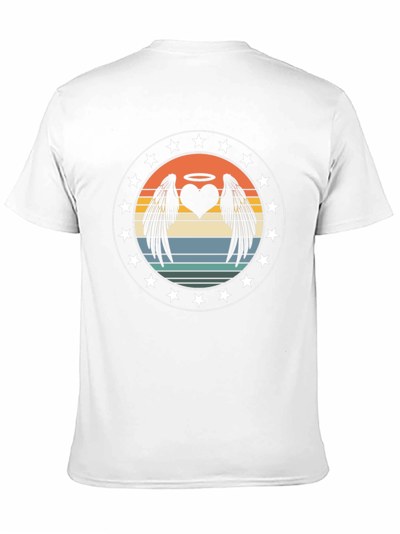 Retro Angel Wings Heart T-Shirt