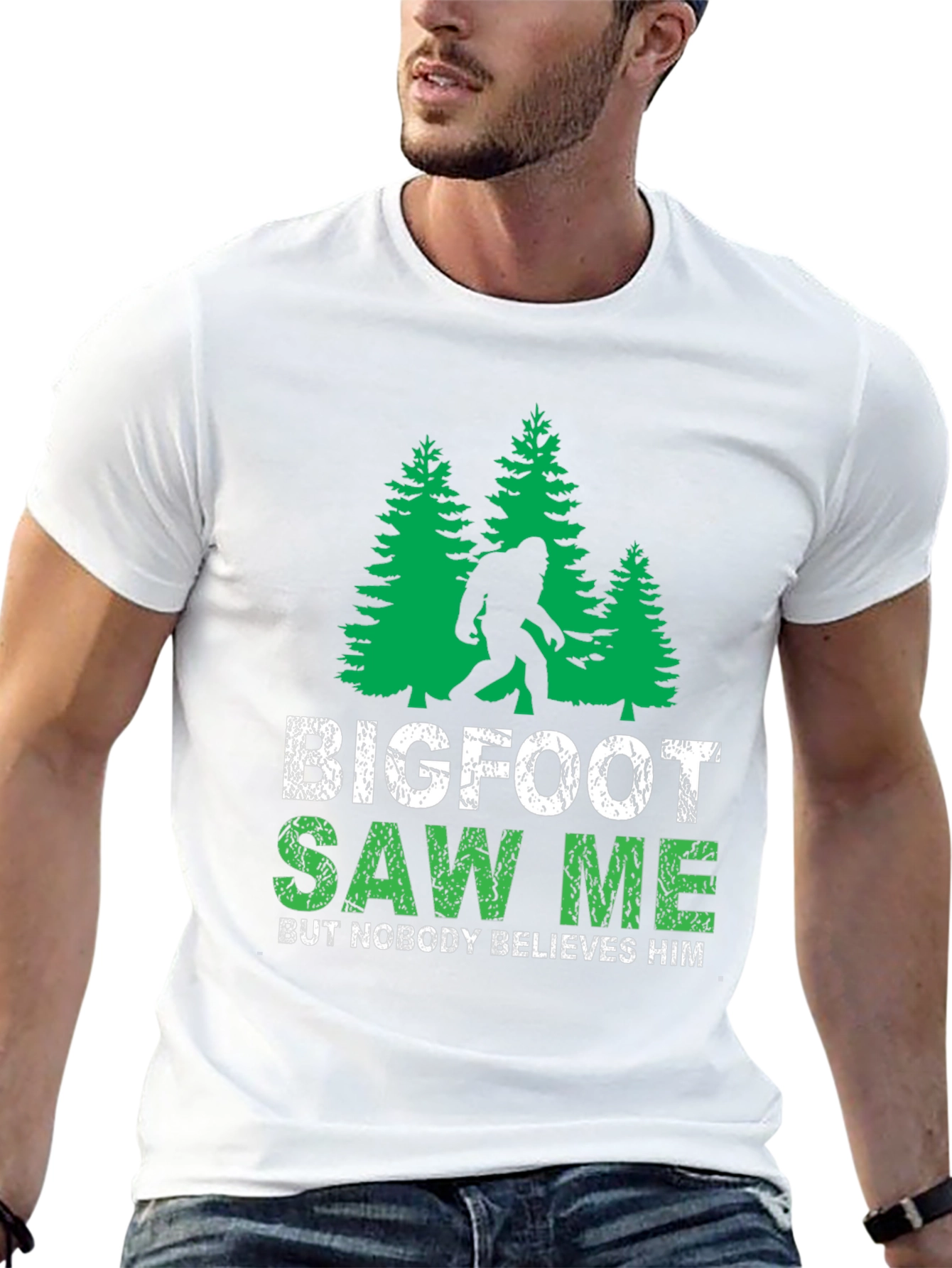 Bigfoot Saw Me Funny Graphic Tee