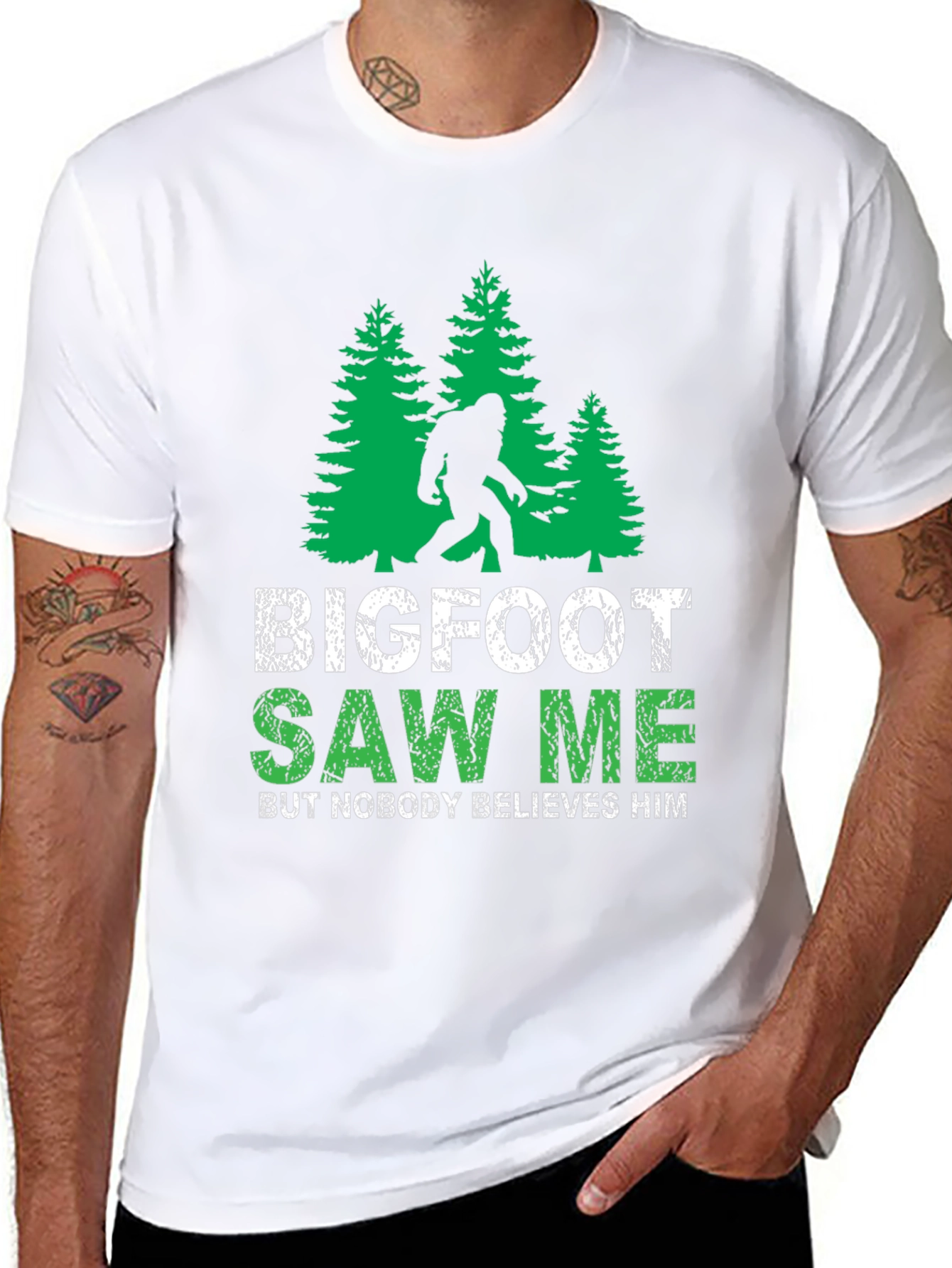Bigfoot Saw Me Funny Graphic Tee