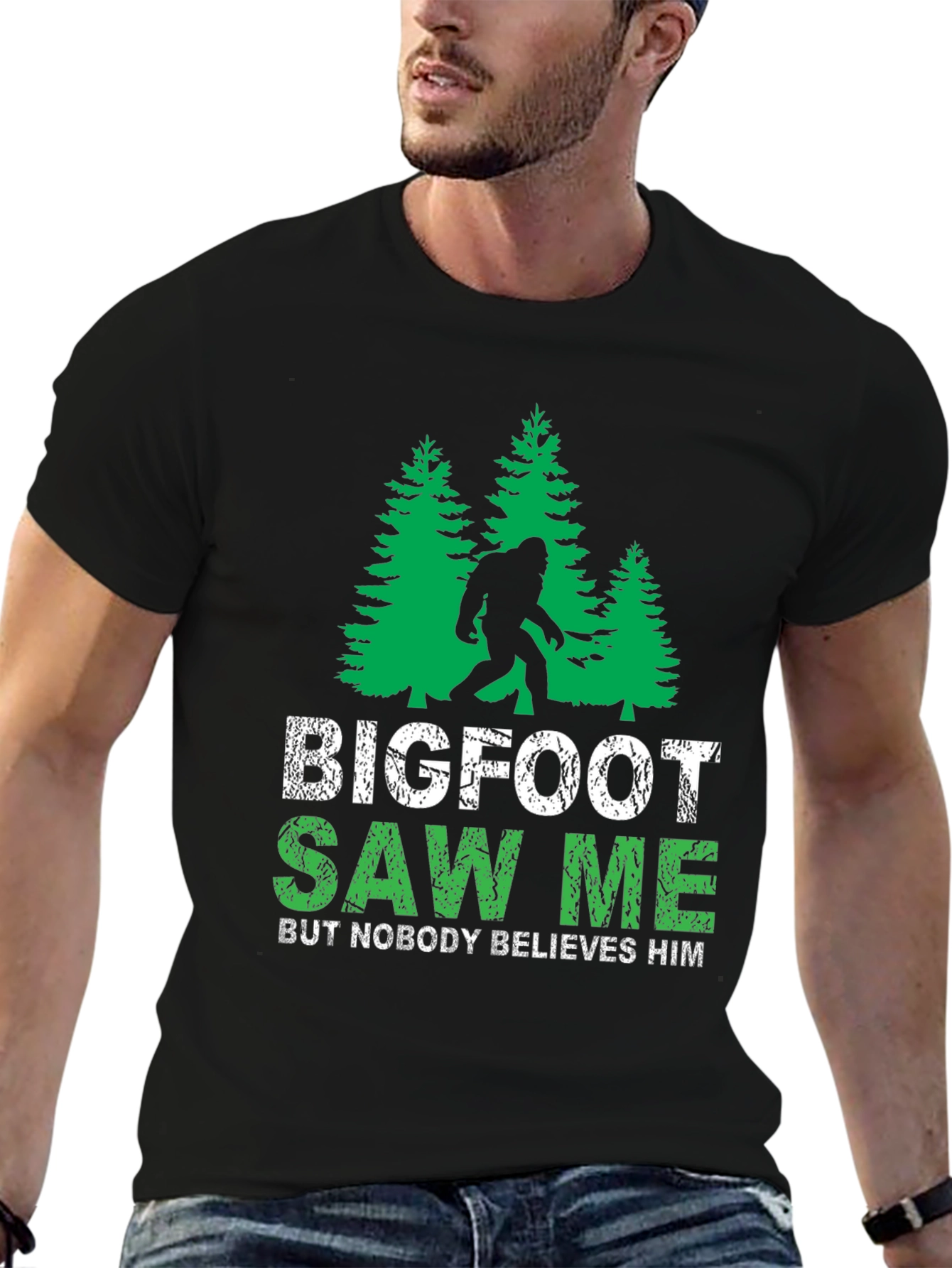 Bigfoot Saw Me Funny Graphic Tee