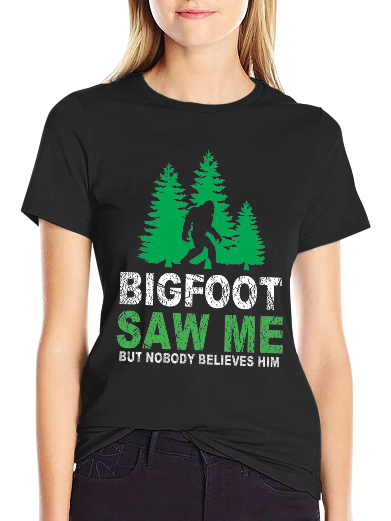 Bigfoot Saw Me Funny Graphic Tee
