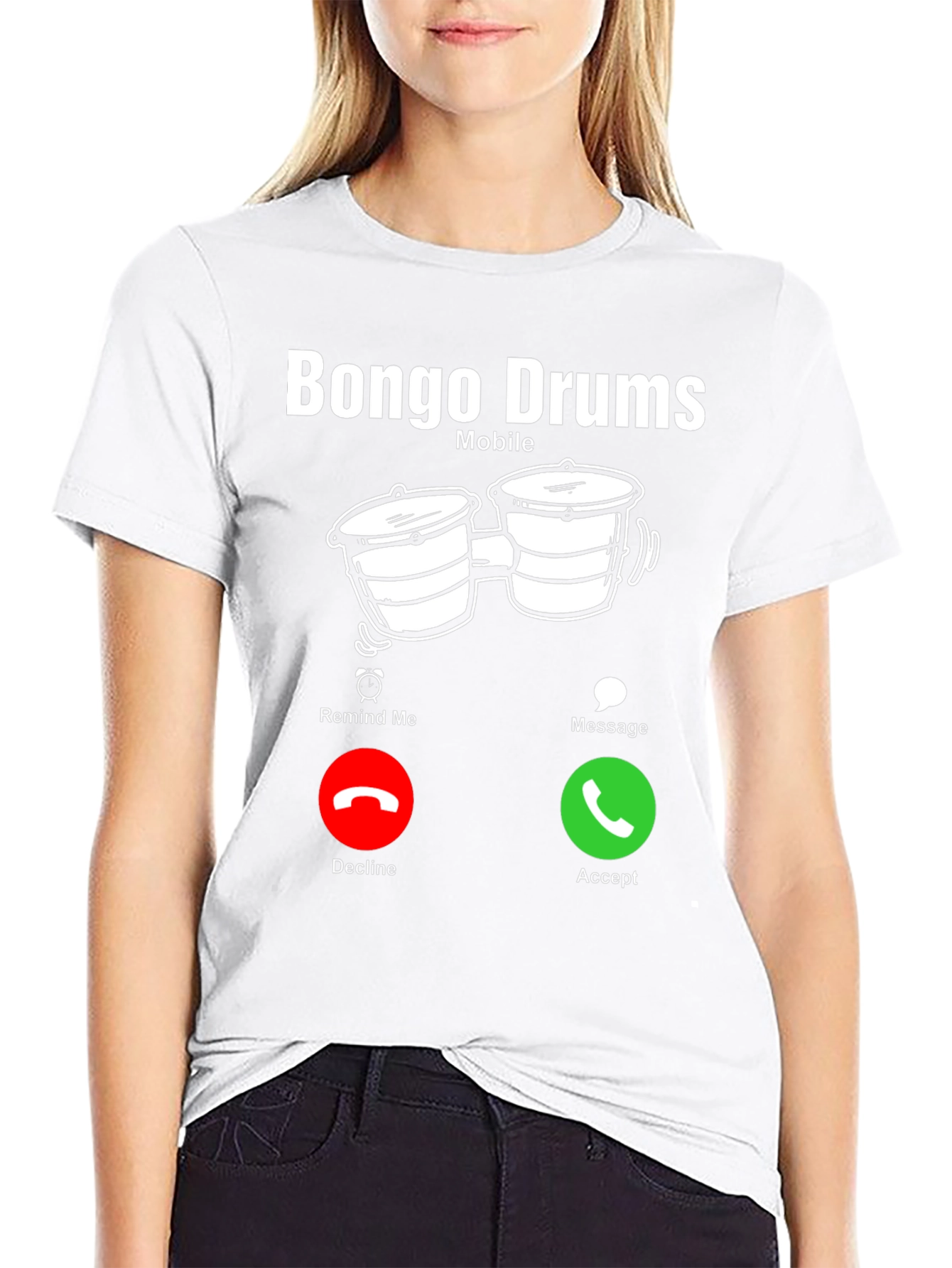 Bongo Drums Mobile T-Shirt - Musician Calling!