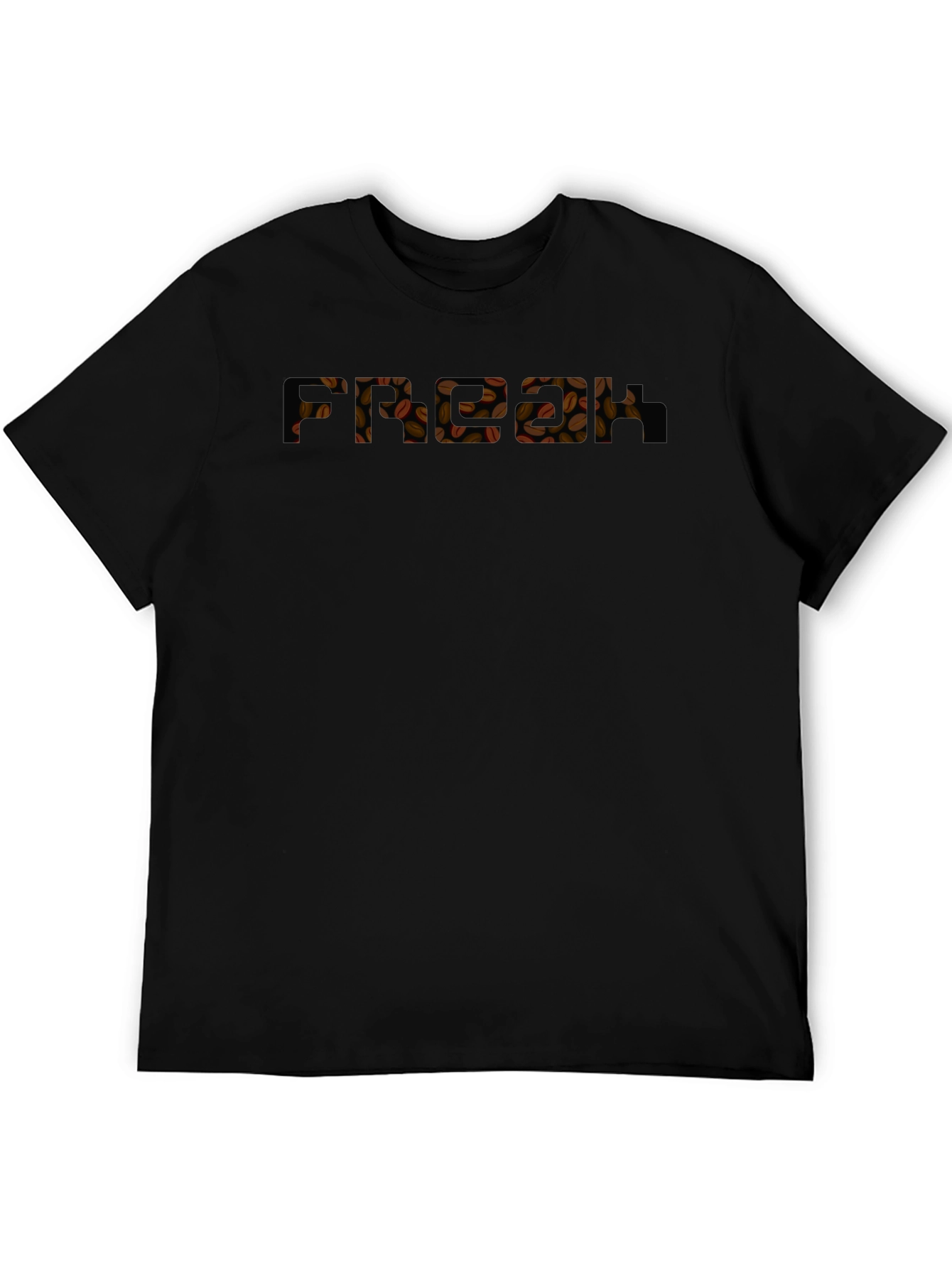 Coffee Bean Graphic Black T-Shirt