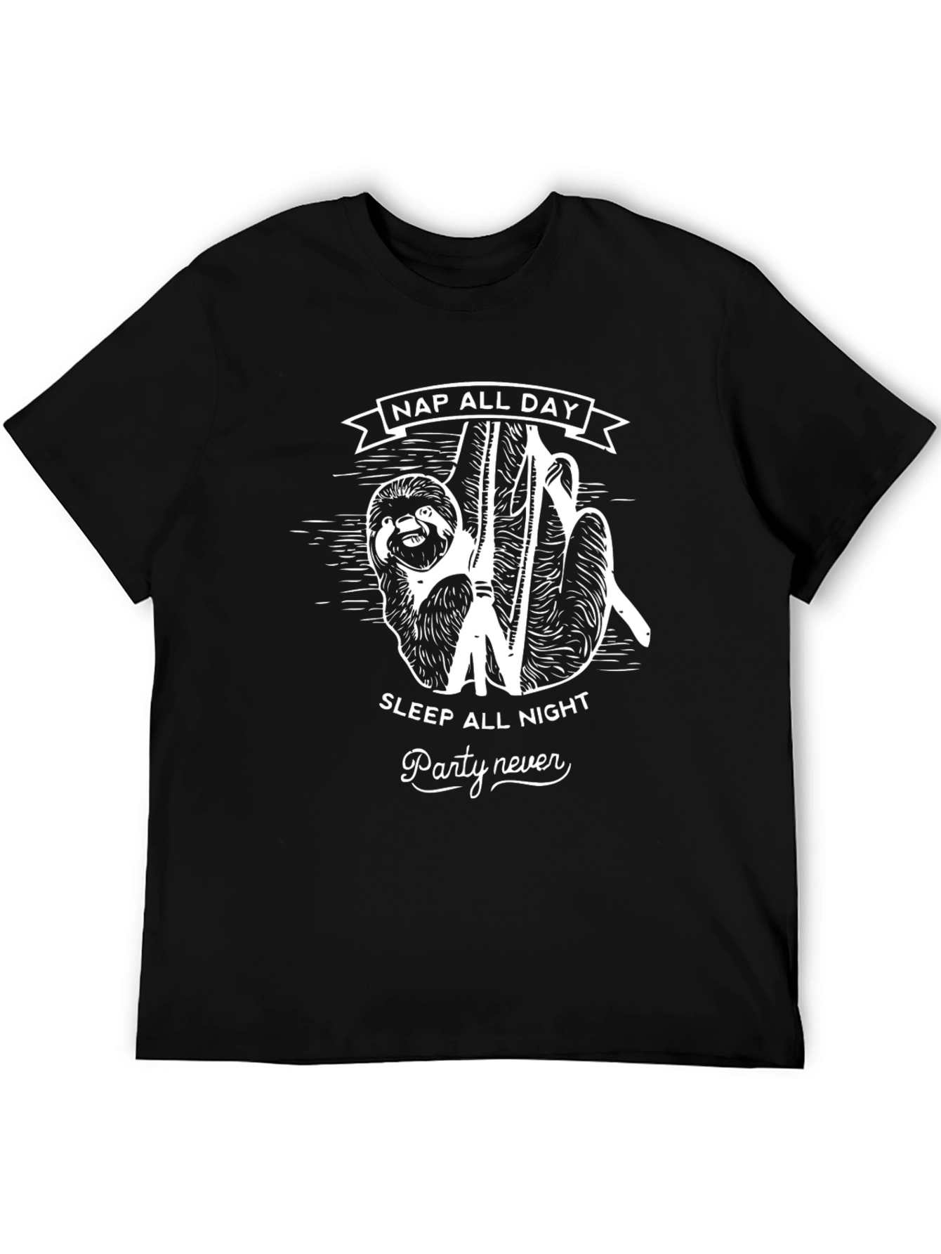 Nap All Day Sloth Graphic Tee
