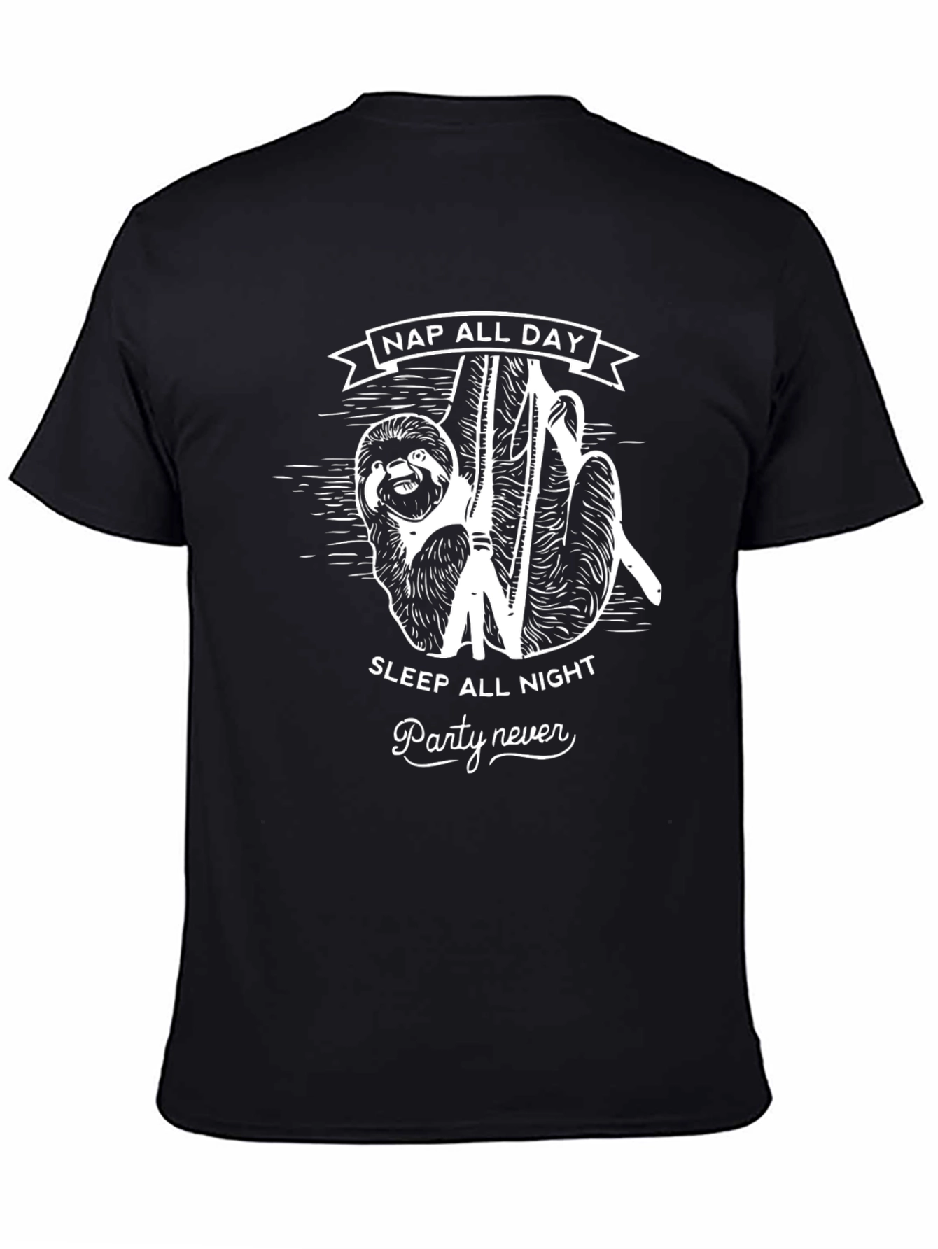 Nap All Day Sloth Graphic Tee