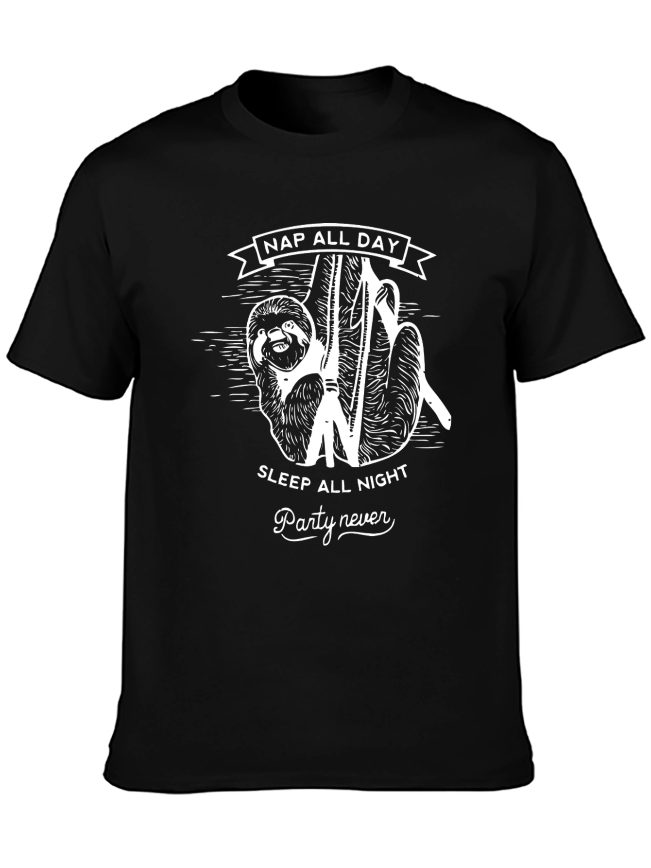 Nap All Day Sloth Graphic Tee