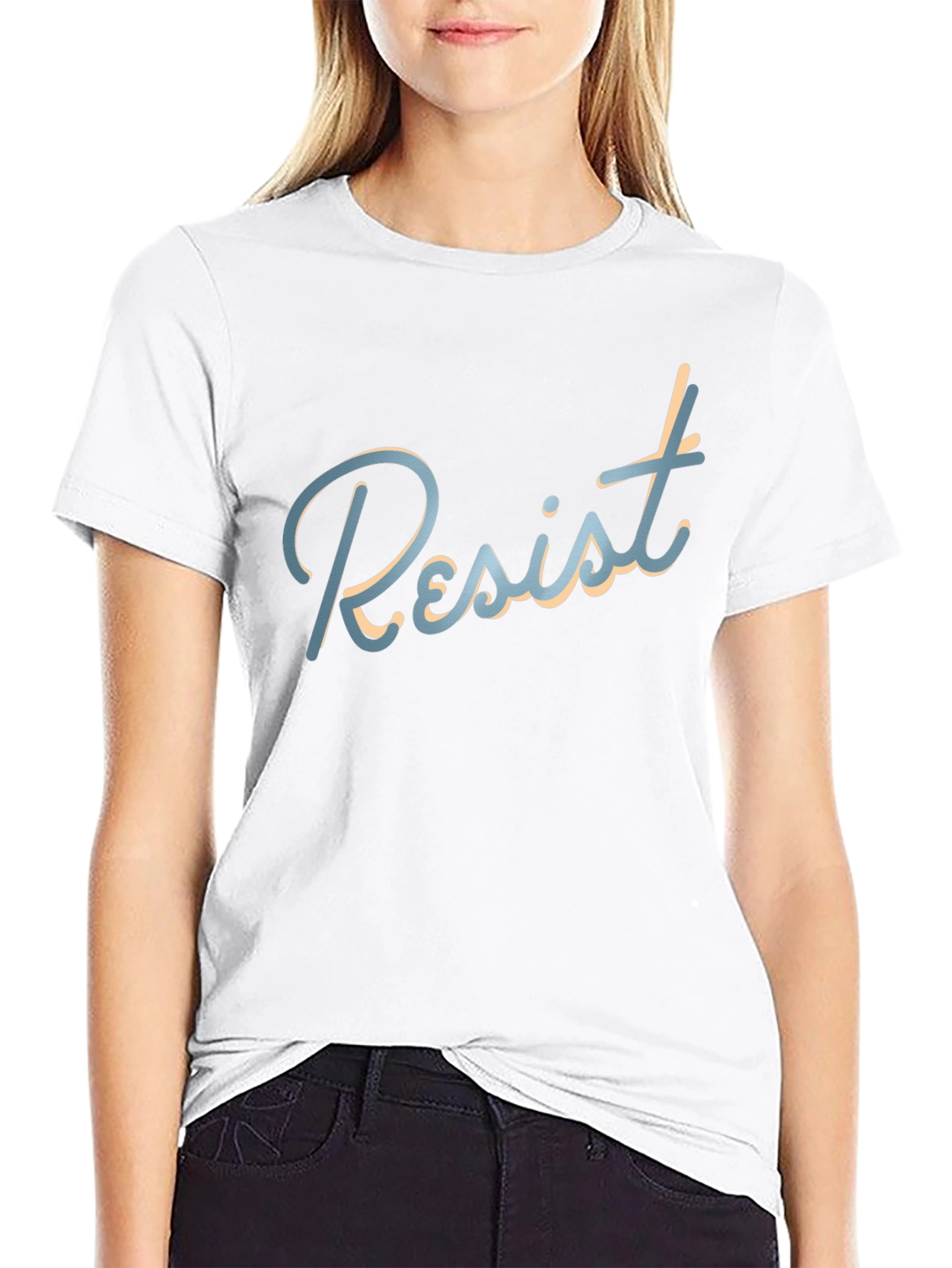 Resist Graphic Tee - Stylish Black T-Shirt