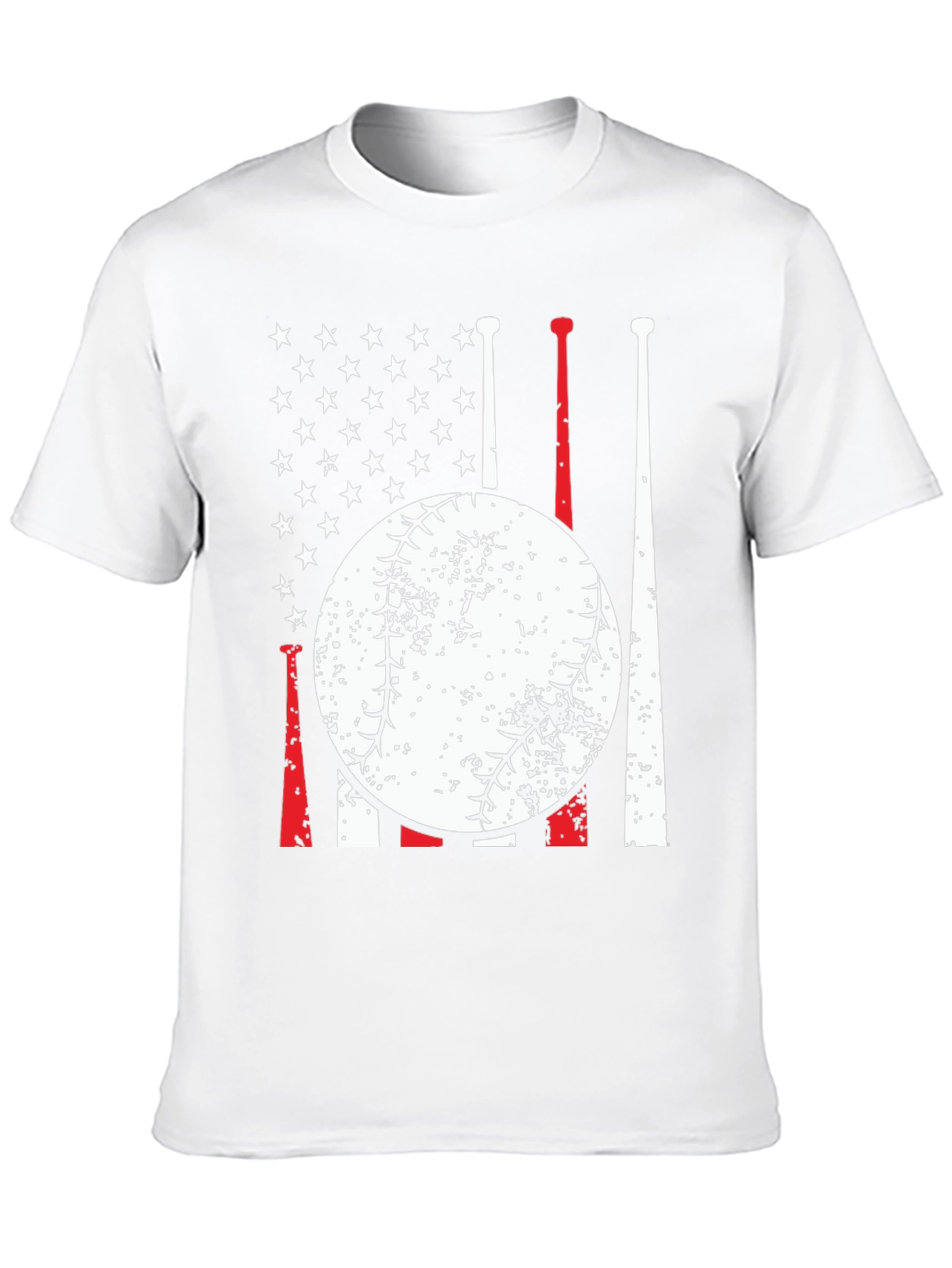Baseball USA Flag Graphic Tee