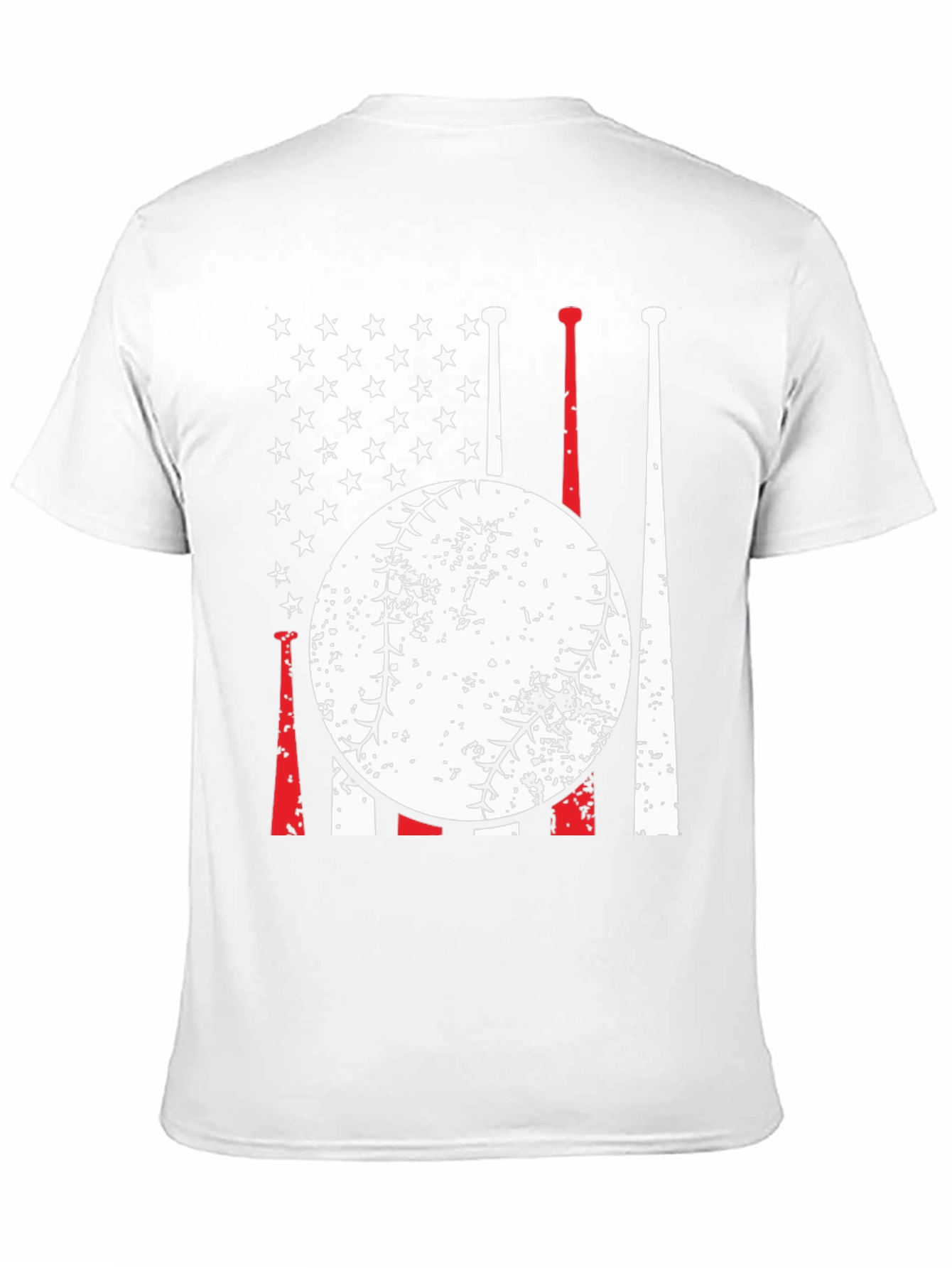 Baseball USA Flag Graphic Tee