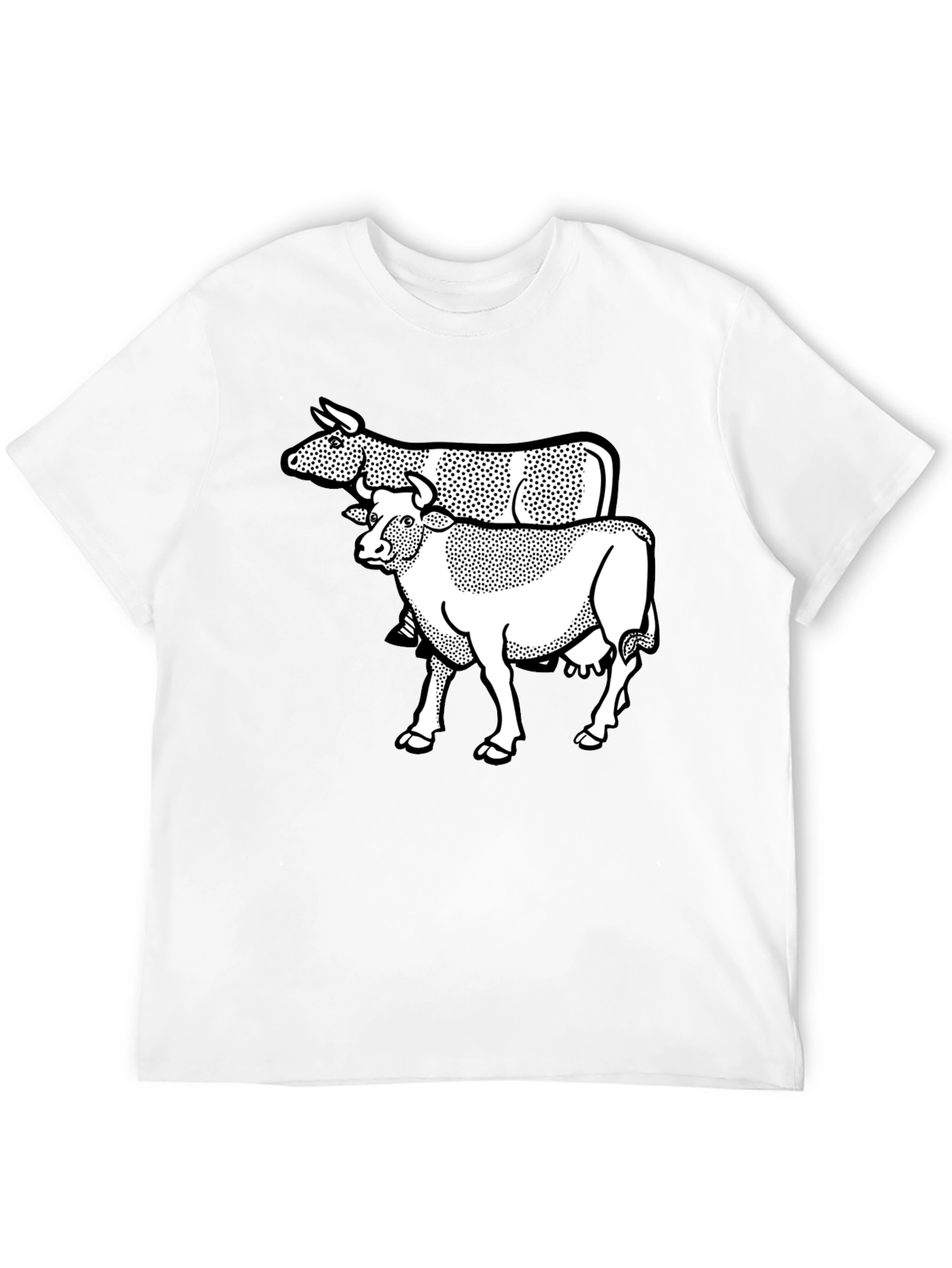 Cow Graphic Black T-Shirt