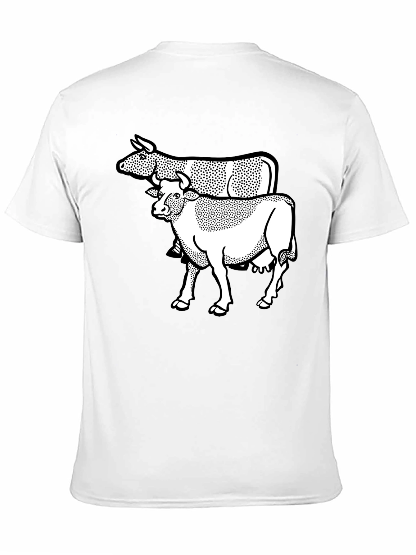 Cow Graphic Black T-Shirt
